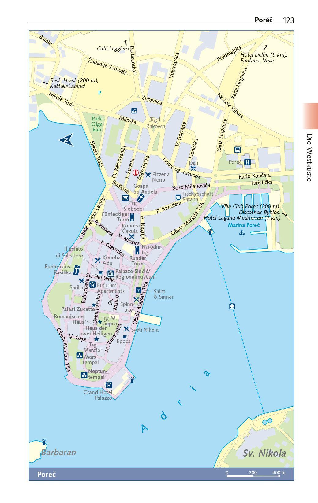 Beispielinhalt (Bild) TRESCHER Reiseführer Istrien und Kvarner Bucht