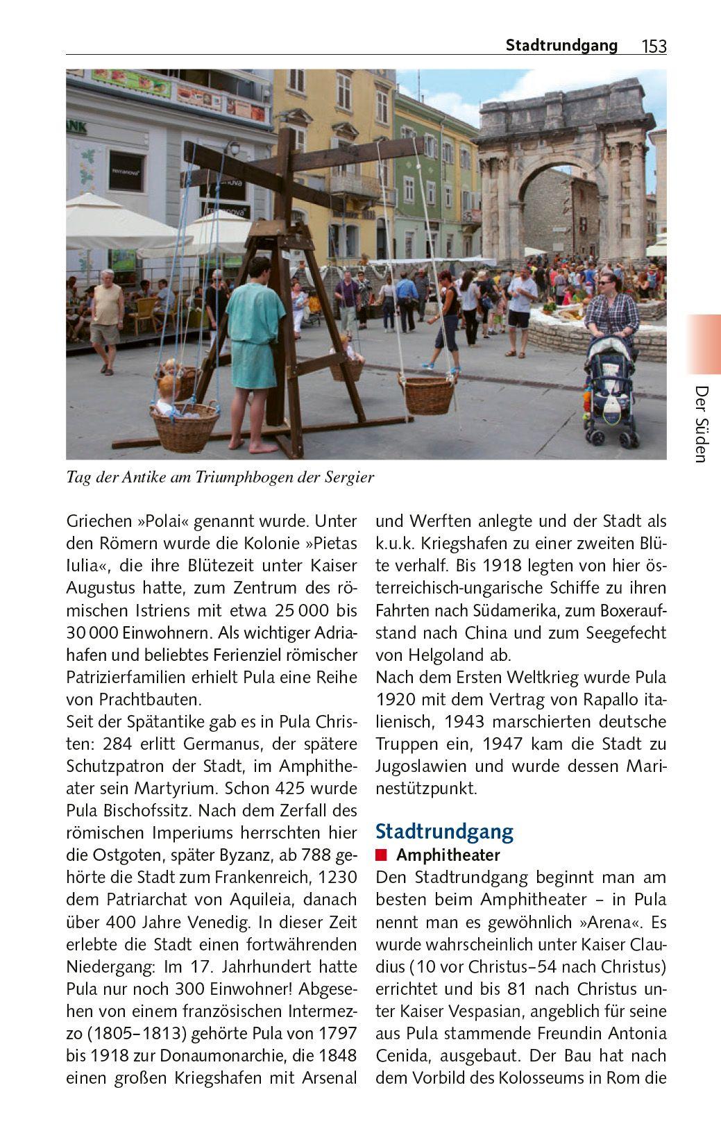 Beispielinhalt (Bild) TRESCHER Reiseführer Istrien und Kvarner Bucht