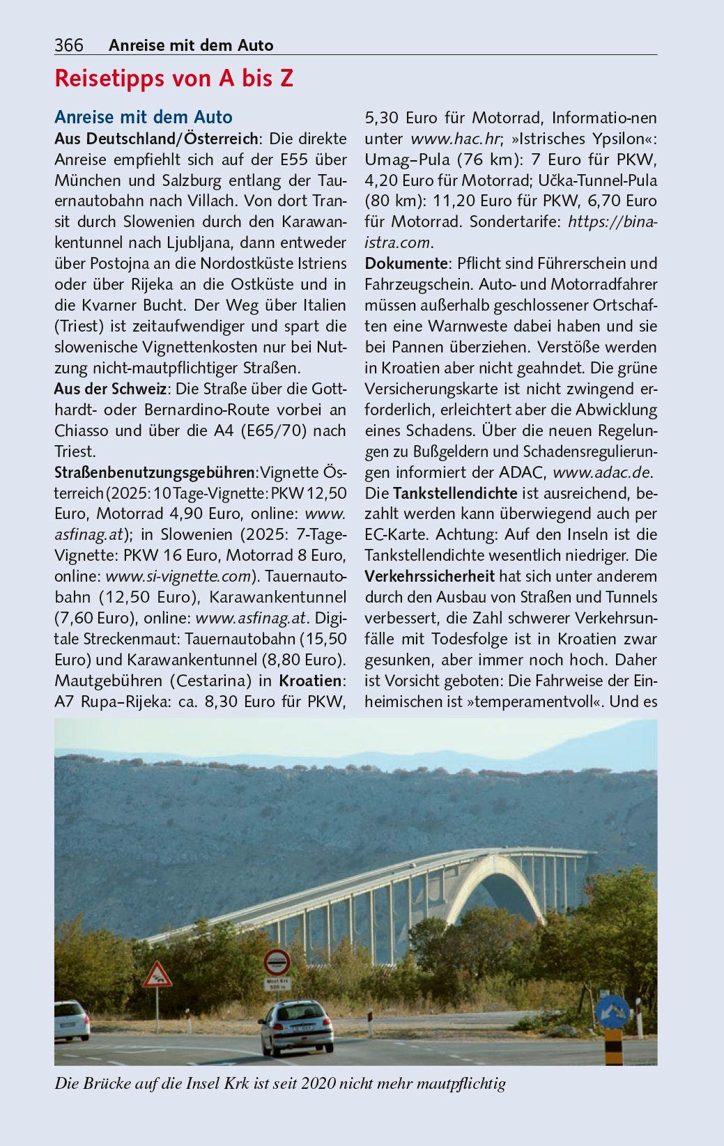 Beispielinhalt (Bild) TRESCHER Reiseführer Istrien und Kvarner Bucht