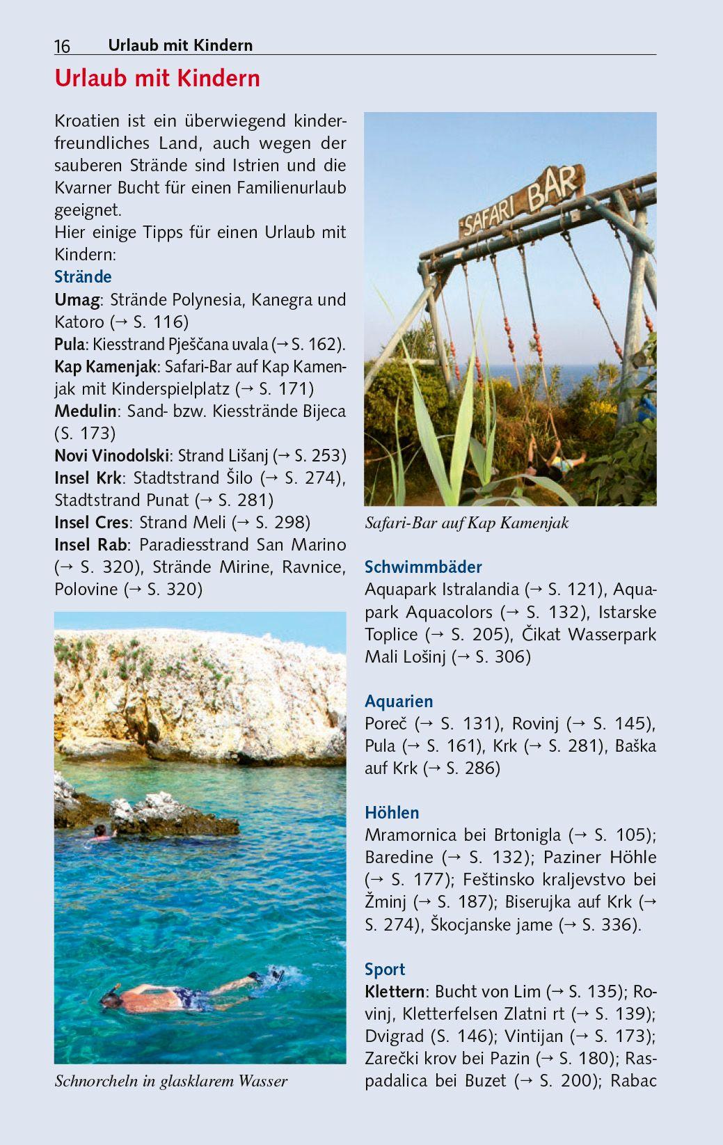 Beispielinhalt (Bild) TRESCHER Reiseführer Istrien und Kvarner Bucht