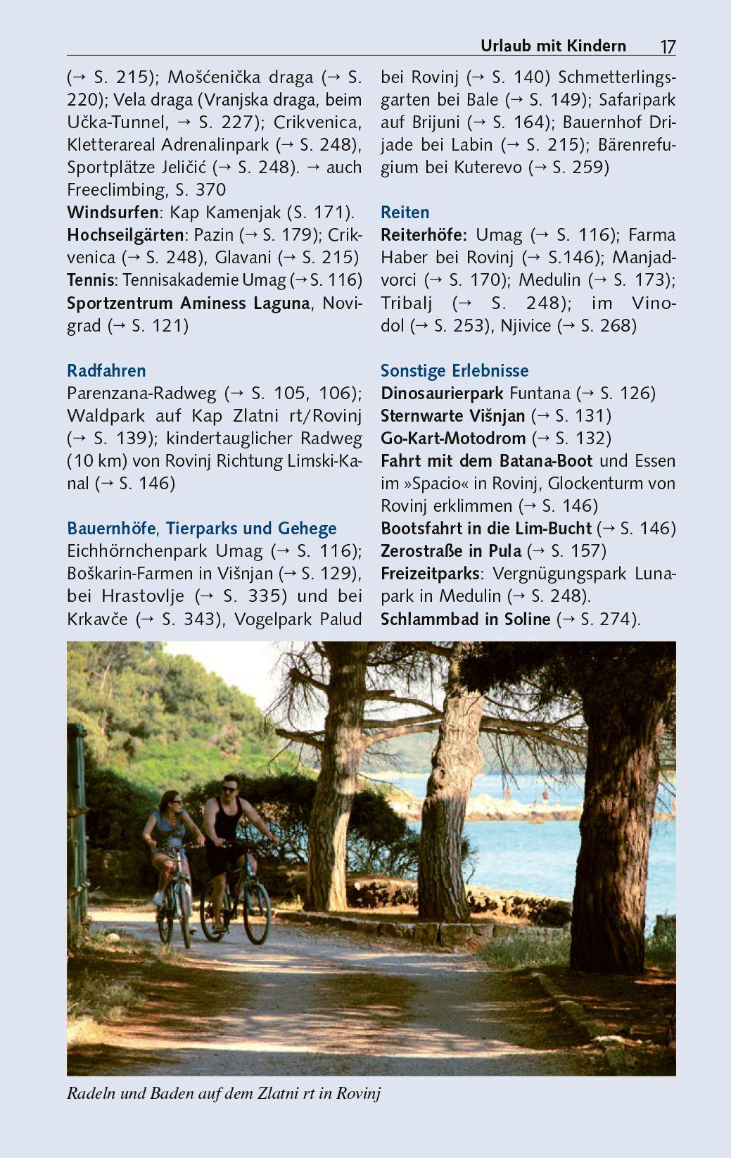 Beispielinhalt (Bild) TRESCHER Reiseführer Istrien und Kvarner Bucht