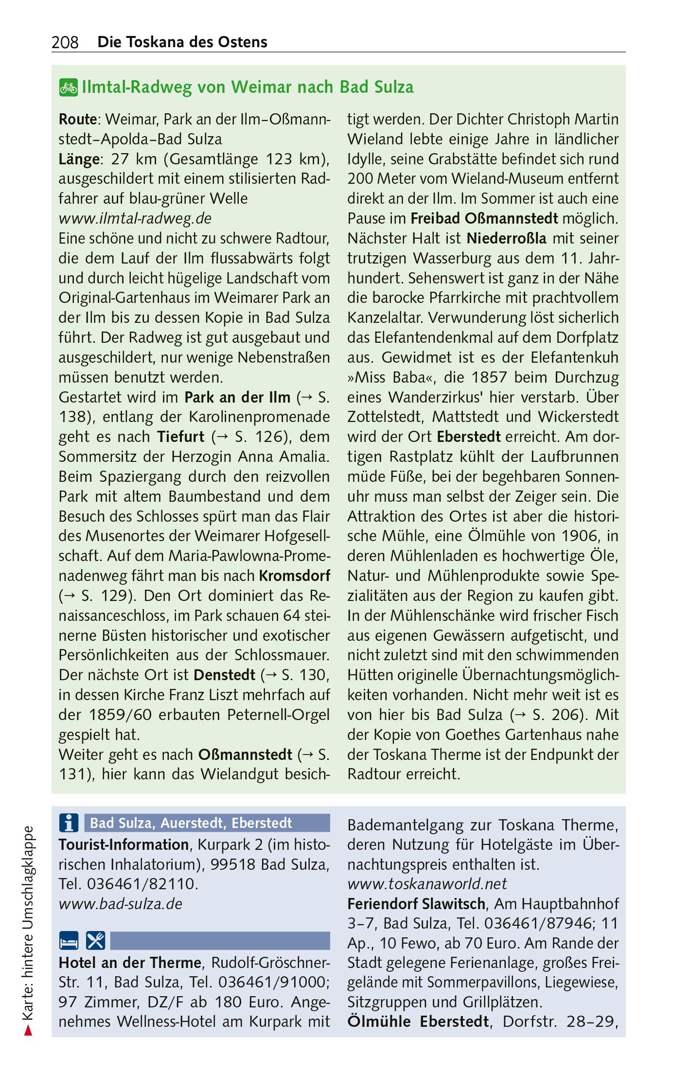 Beispielinhalt (Bild) TRESCHER Reiseführer Weimar