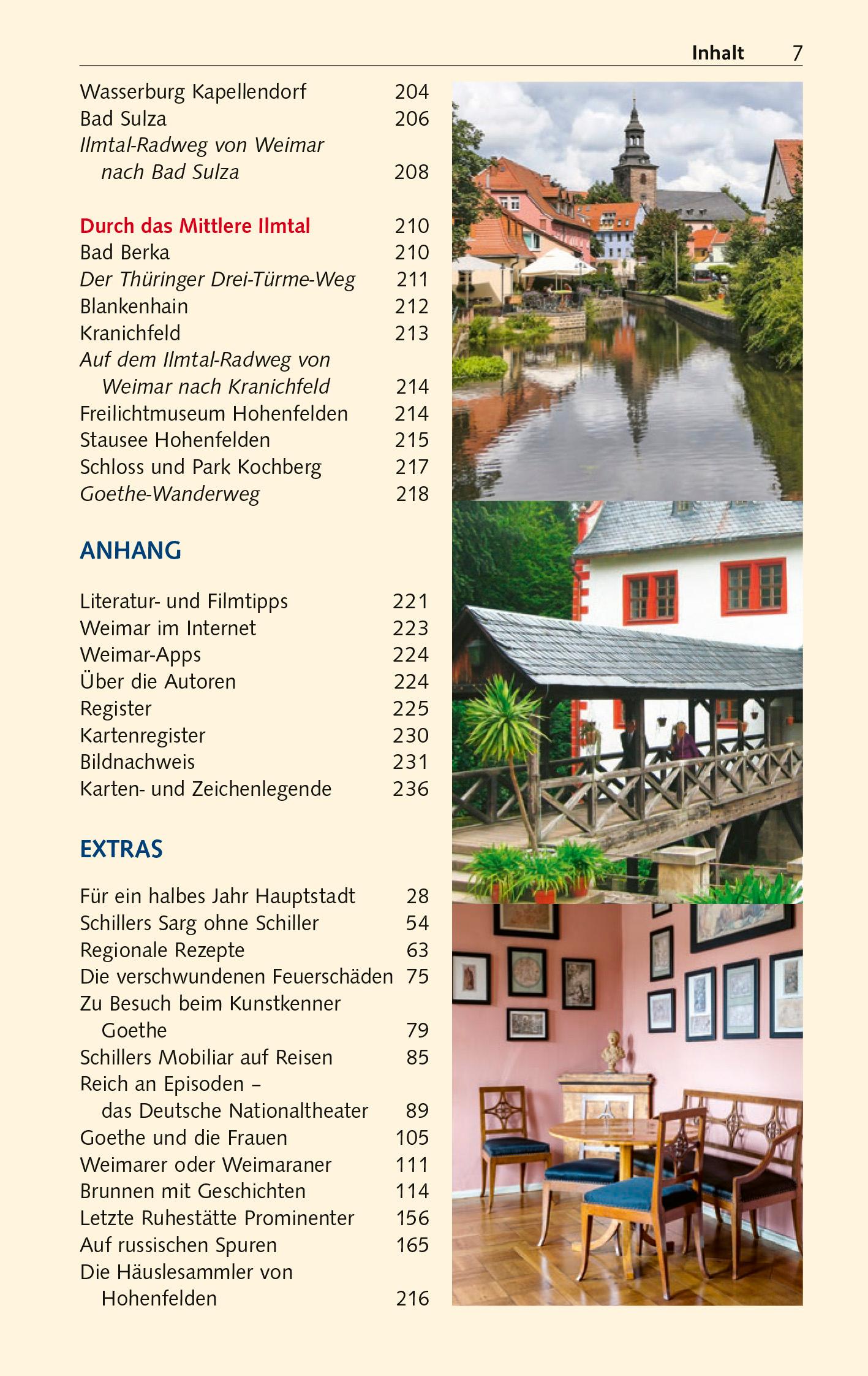 Beispielinhalt (Bild) TRESCHER Reiseführer Weimar