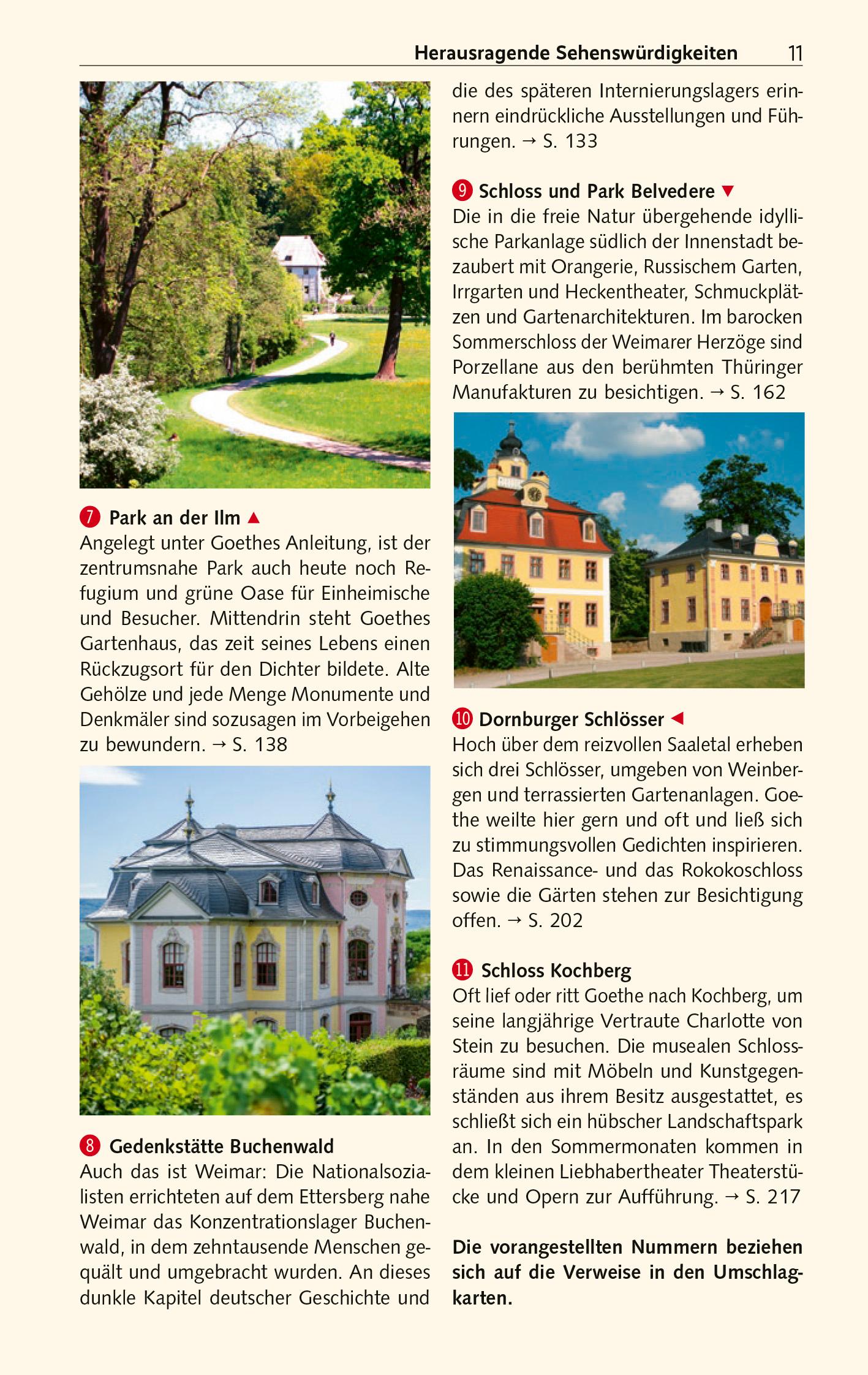 Beispielinhalt (Bild) TRESCHER Reiseführer Weimar