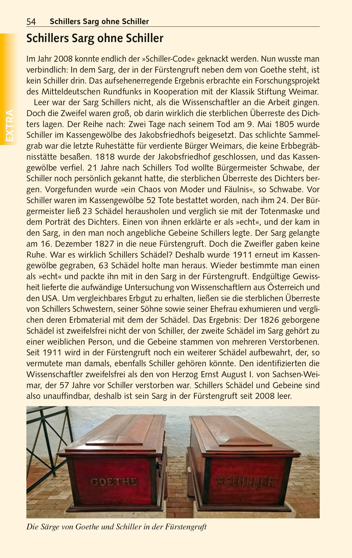 Beispielinhalt (Bild) TRESCHER Reiseführer Weimar