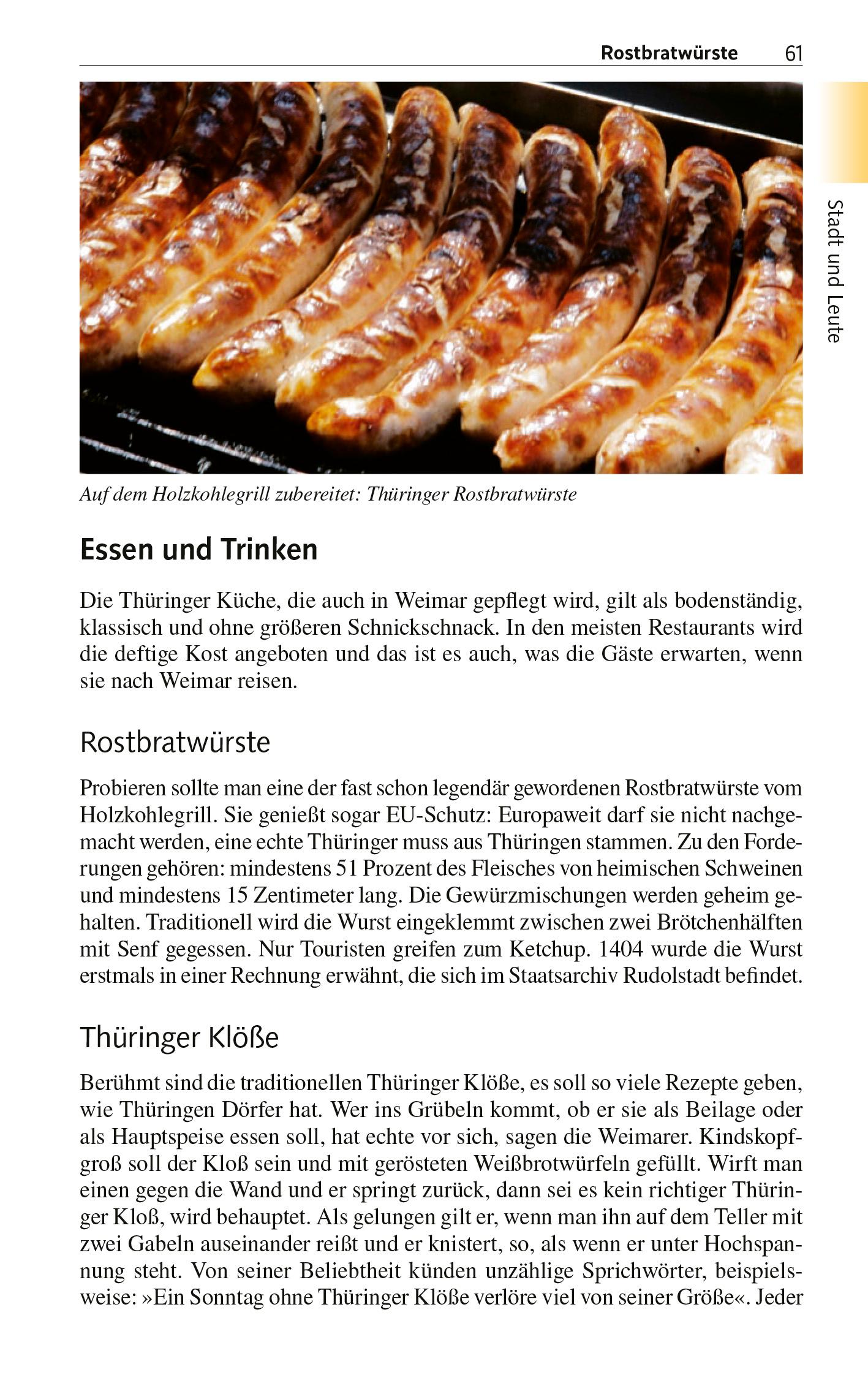 Beispielinhalt (Bild) TRESCHER Reiseführer Weimar