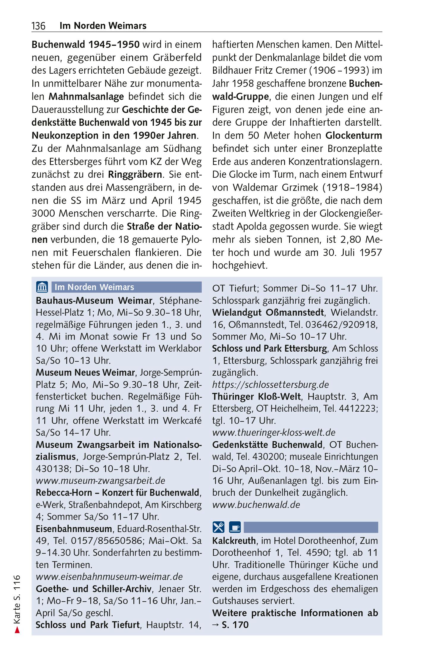 Beispielinhalt (Bild) TRESCHER Reiseführer Weimar