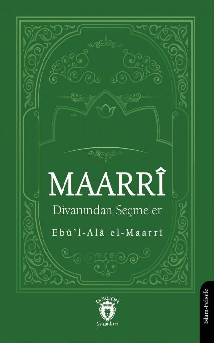 Vorderes Coverbild Maarri Divanindan Secmeler