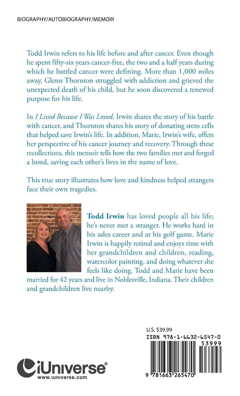 Rückseitencover I Lived Because I Was Loved