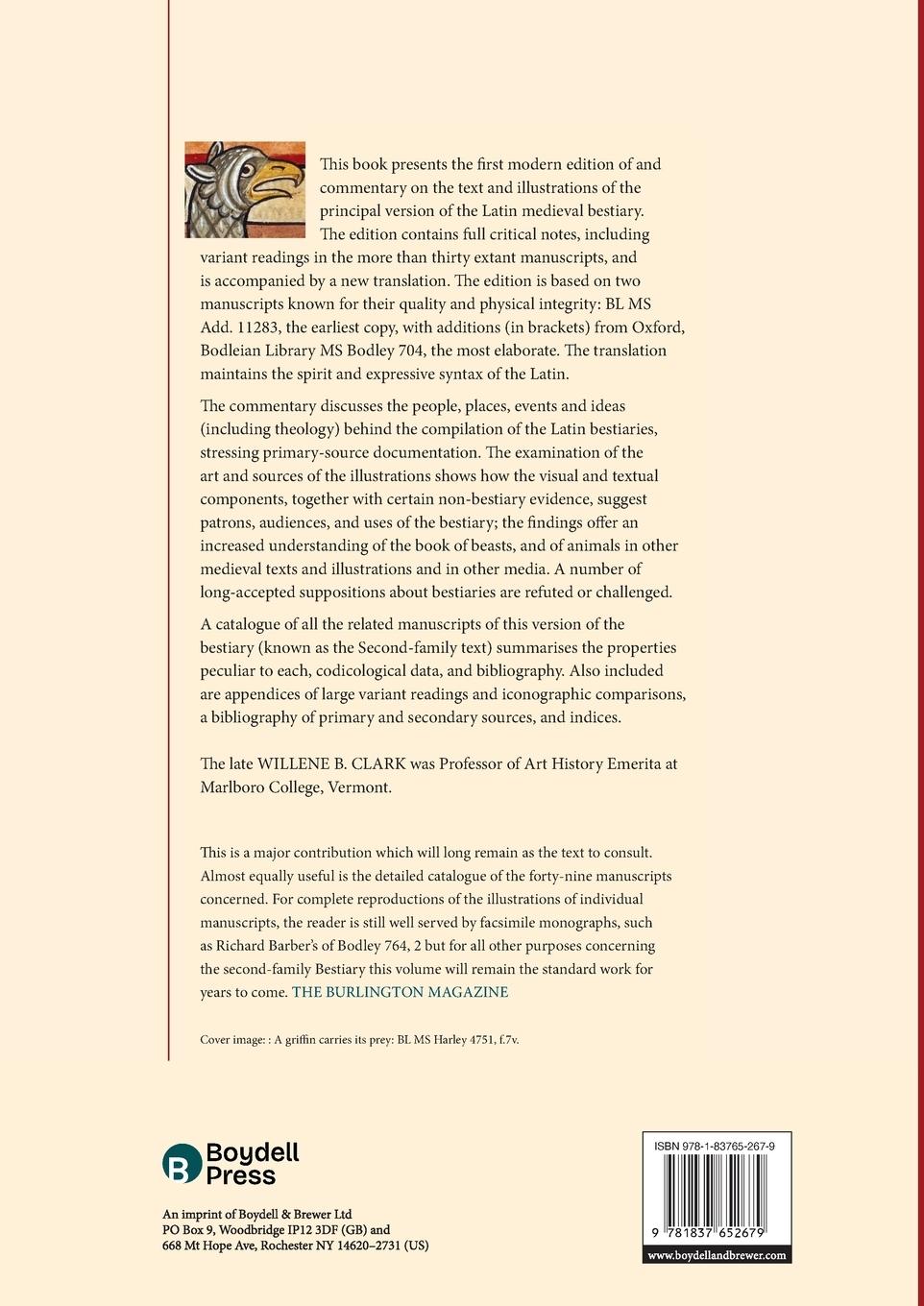 Rückseitencover A Medieval Book of Beasts