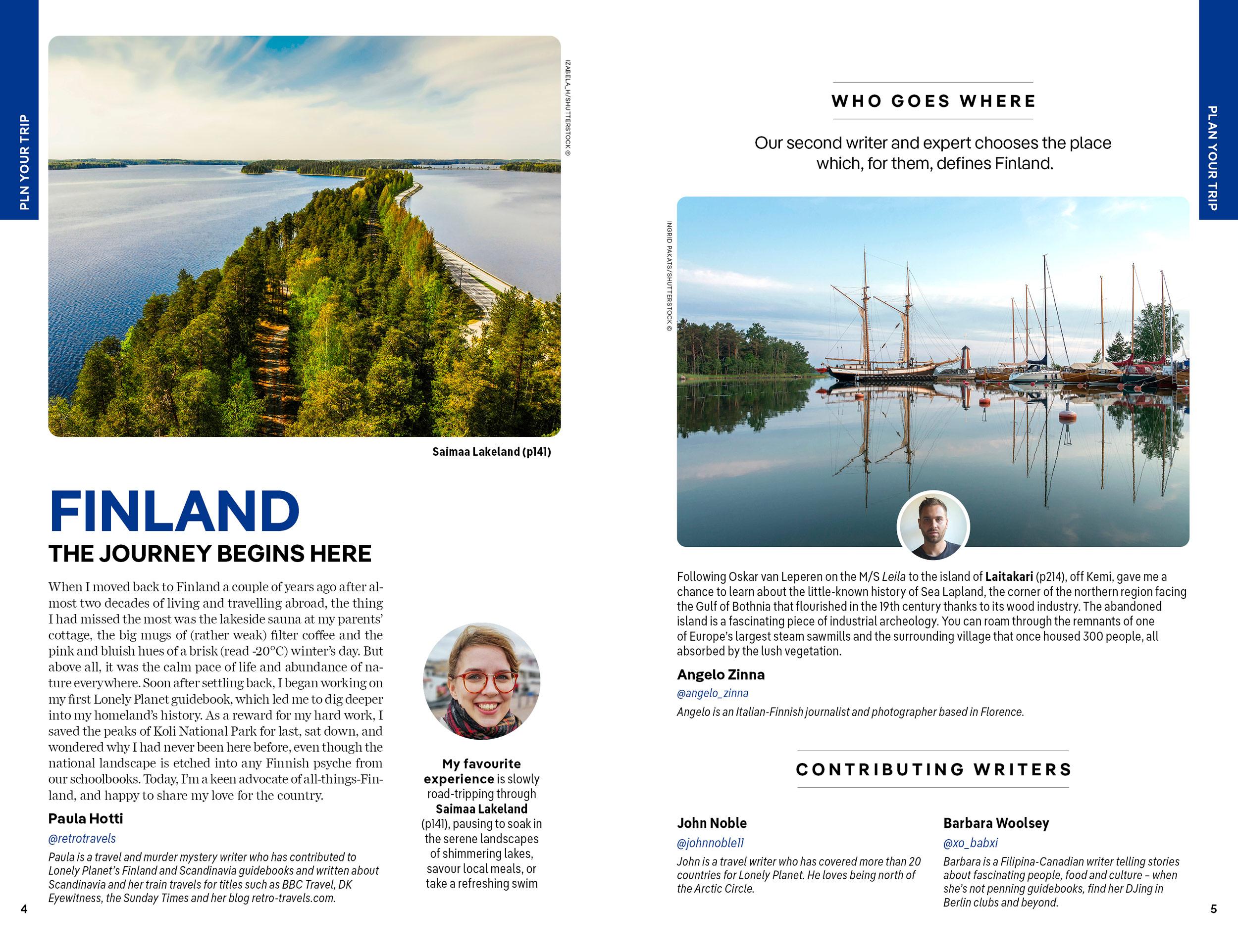 Beispielinhalt (Bild) Lonely Planet Finland