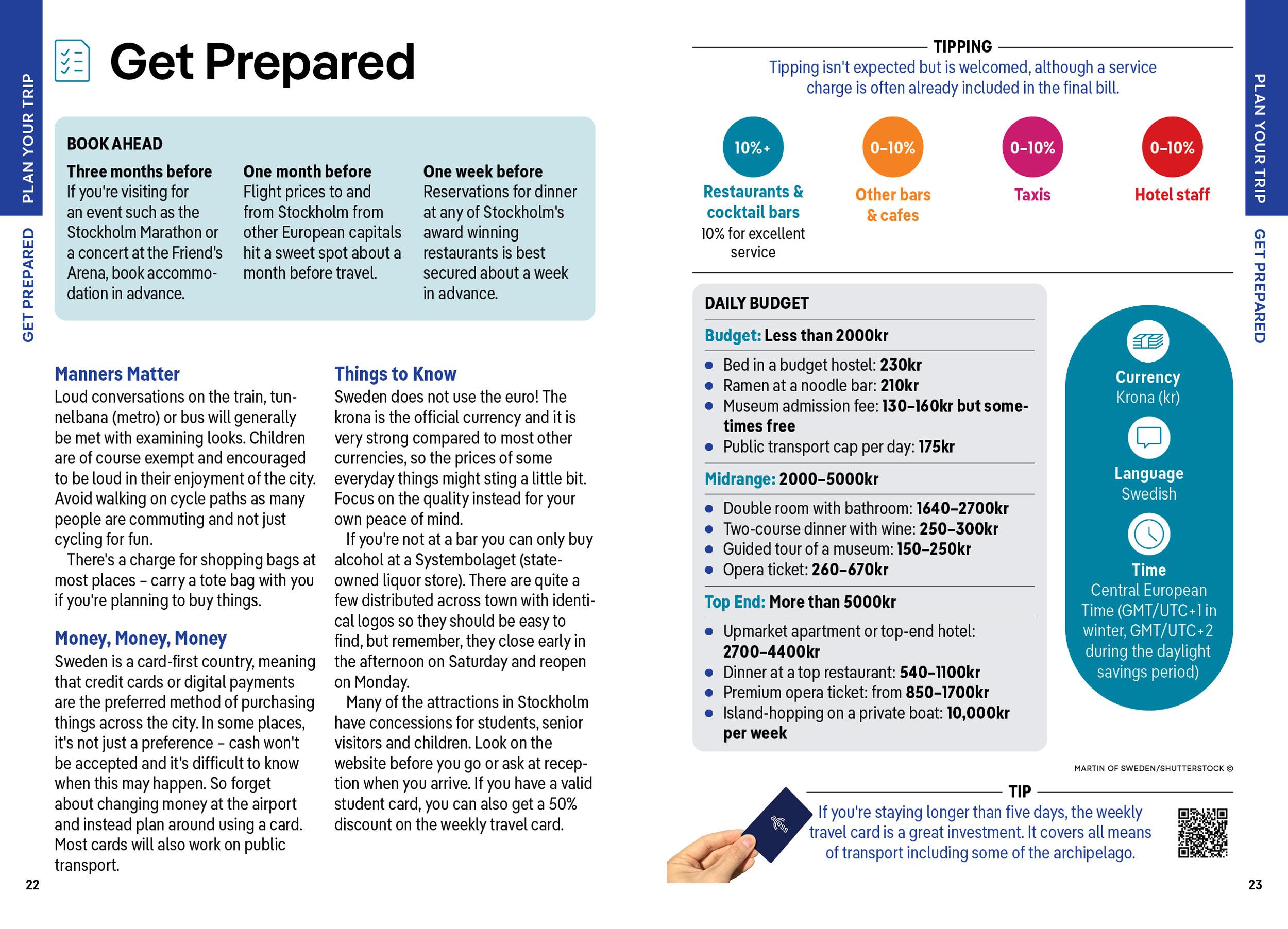 Beispielinhalt (Bild) Lonely Planet Pocket Stockholm
