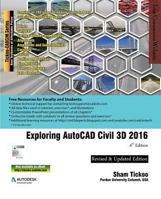 Vorderes Coverbild Exploring AutoCAD Civil 3D 2016, 6th Edition