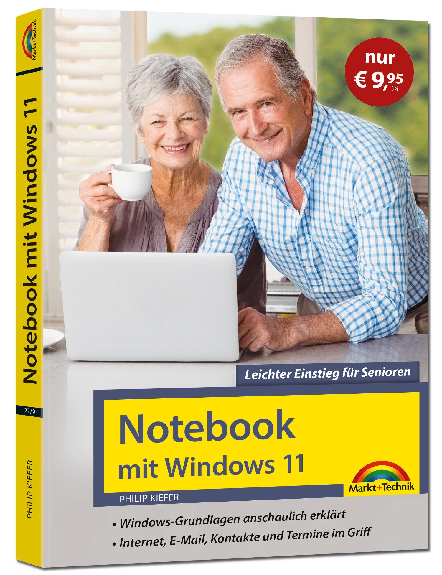 Vorderes Coverbild Notebook mit Windows 11 - Leichter Einstieg für Senioren