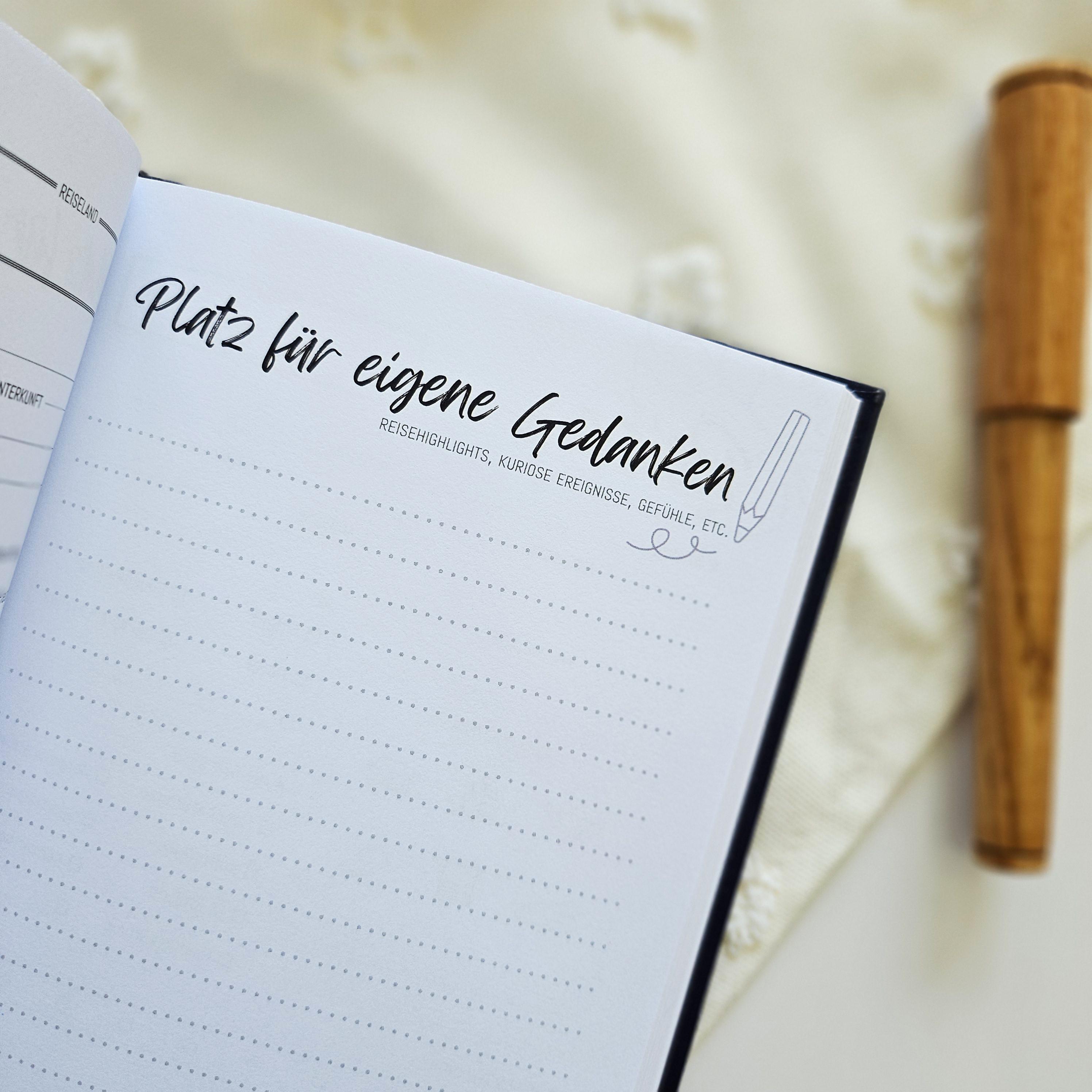 Beispielinhalt (Bild) Unterwegs Reise-Logbuch