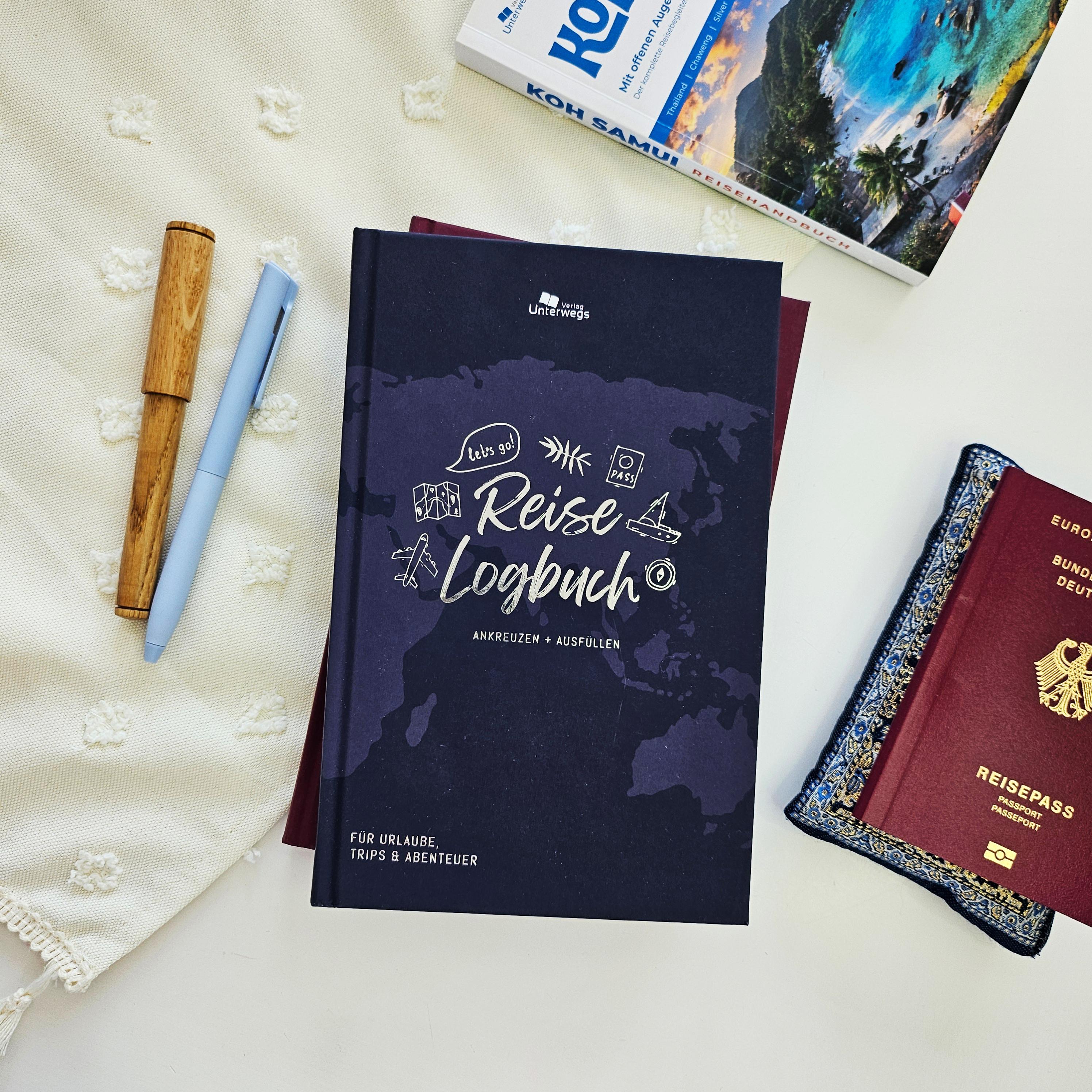 Beispielinhalt (Bild) Unterwegs Reise-Logbuch