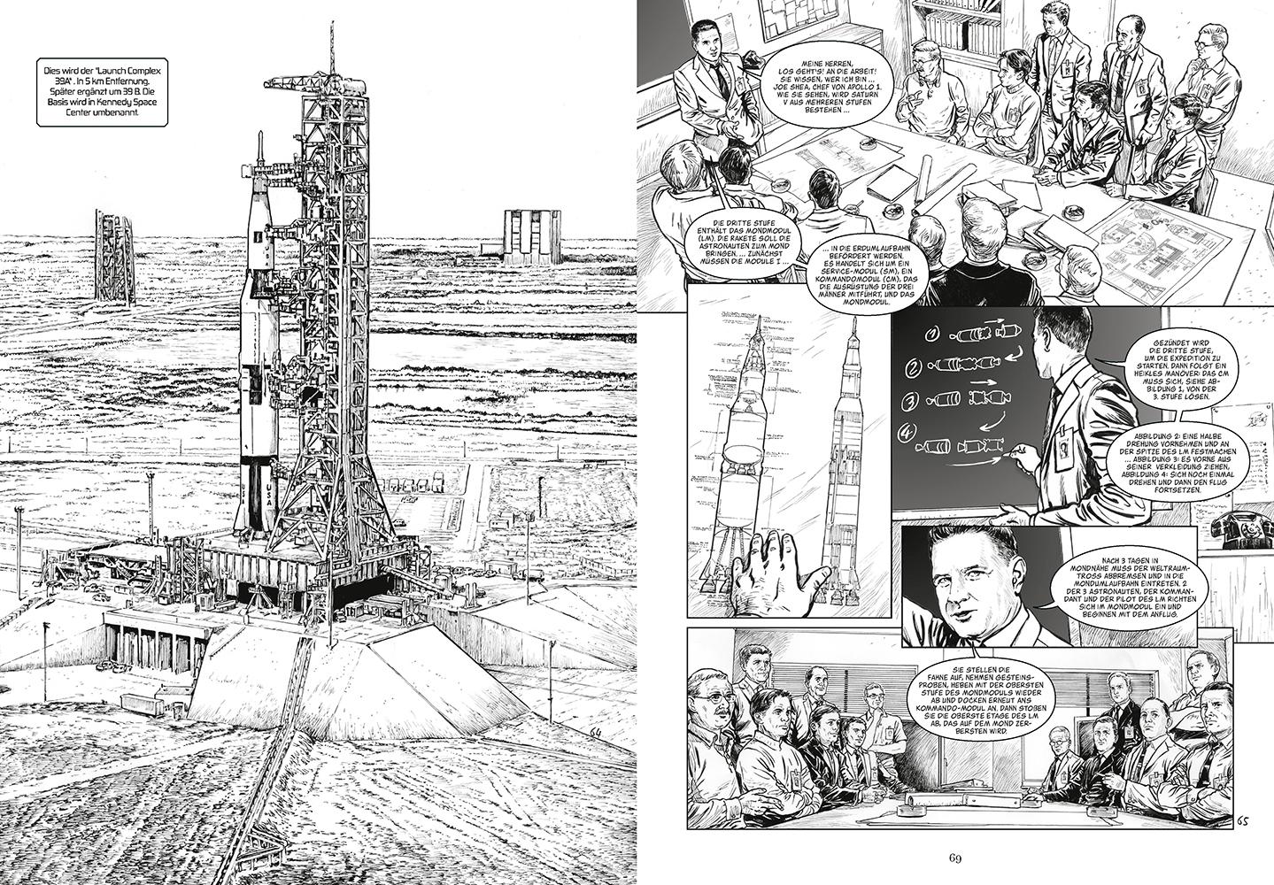 Beispielinhalt (Bild) Aufbruch ins Weltall