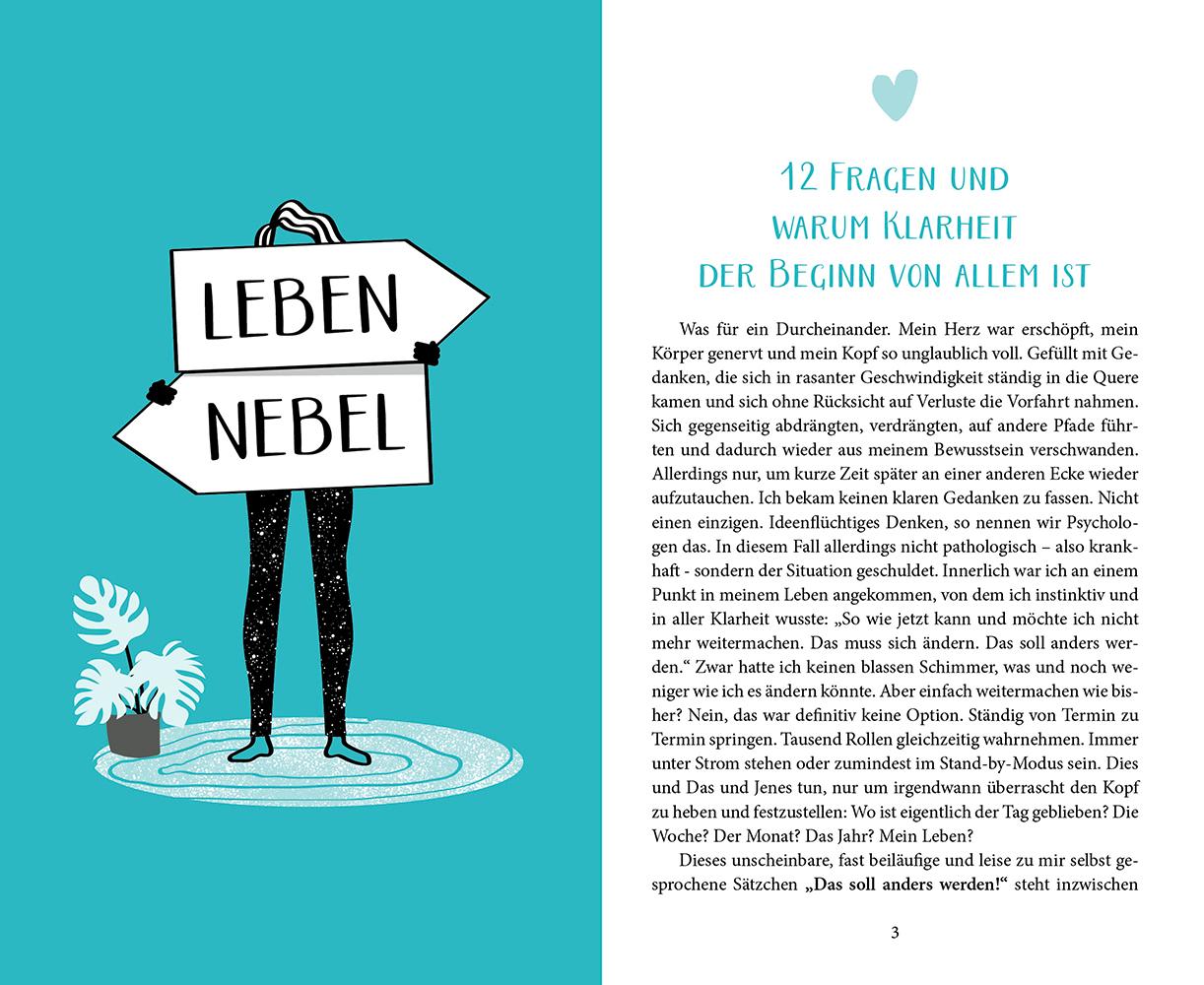 Beispielinhalt (Bild) Ein Ohrensessel, zwölf Fragen und eine Reise zu dir selbst