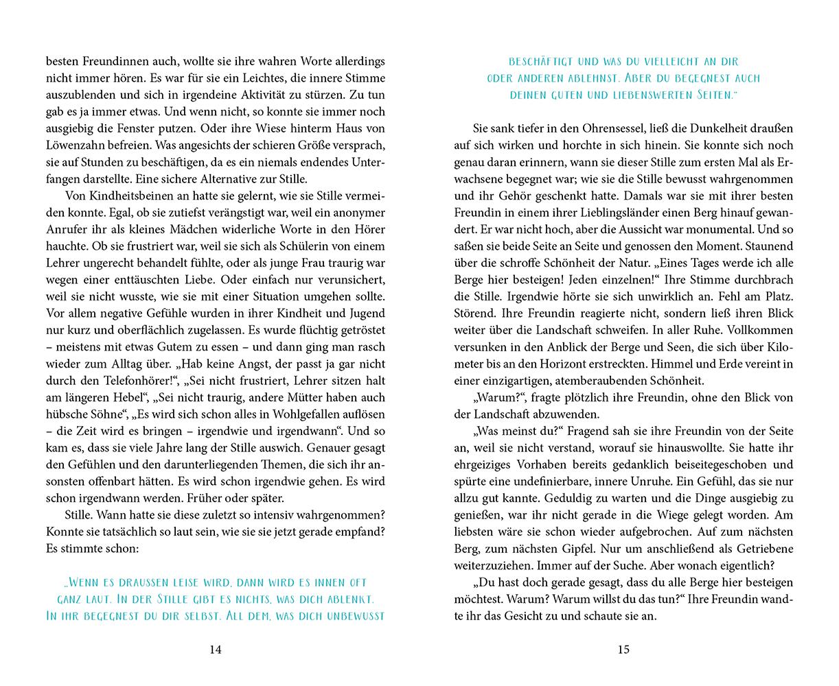 Beispielinhalt (Bild) Ein Ohrensessel, zwölf Fragen und eine Reise zu dir selbst
