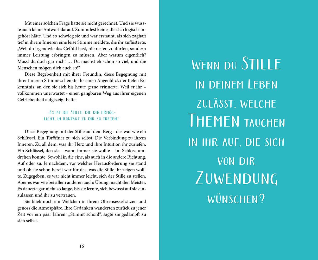 Beispielinhalt (Bild) Ein Ohrensessel, zwölf Fragen und eine Reise zu dir selbst