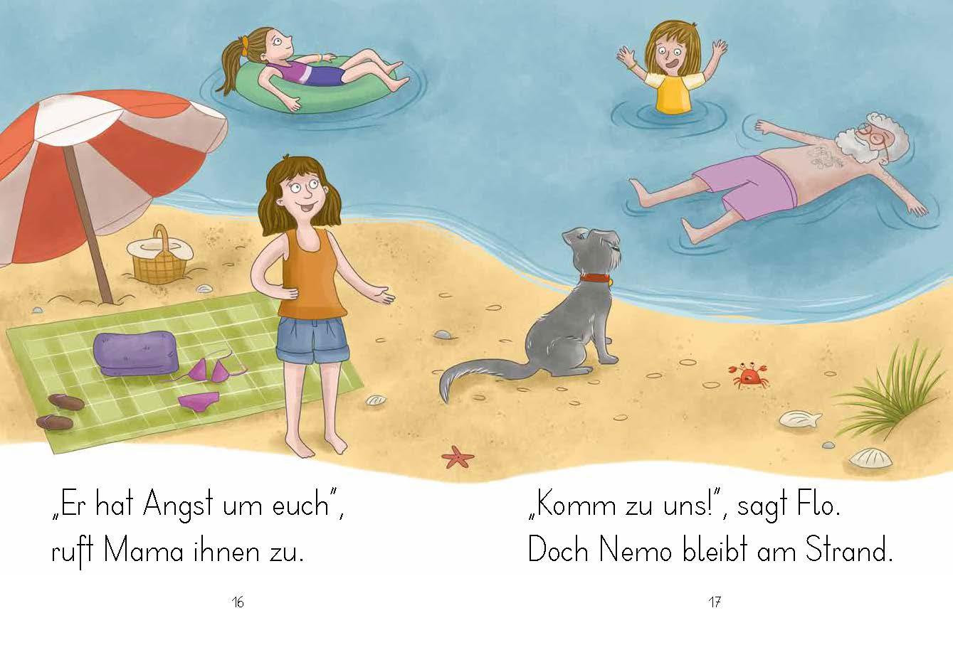 Beispielinhalt (Bild) LESEZUG/1. Klasse: Nemo mag nicht schwimmen