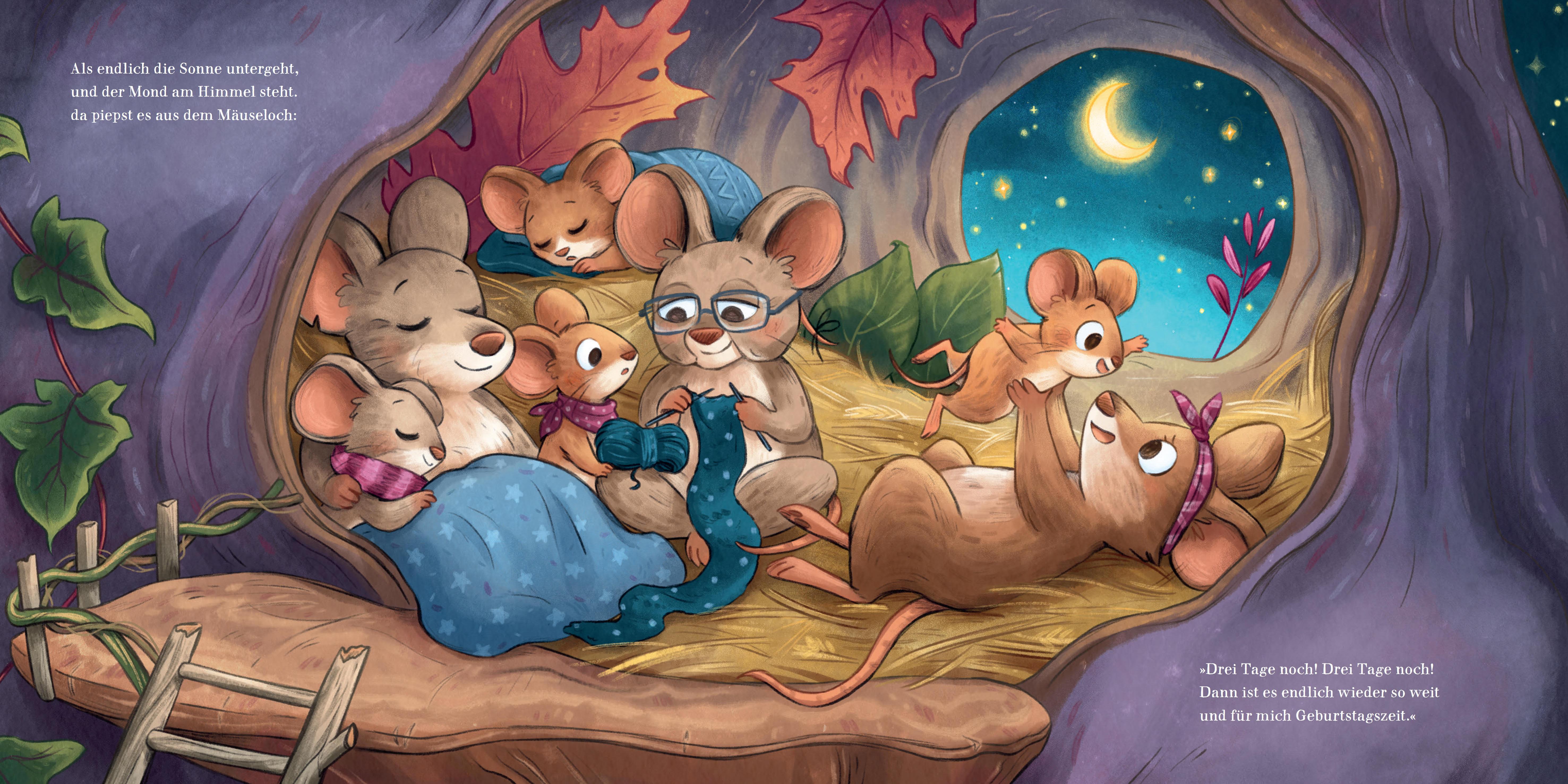 Beispielinhalt (Bild) Mäusekind, es ist so weit, dein großer Tag: Geburtstagszeit!