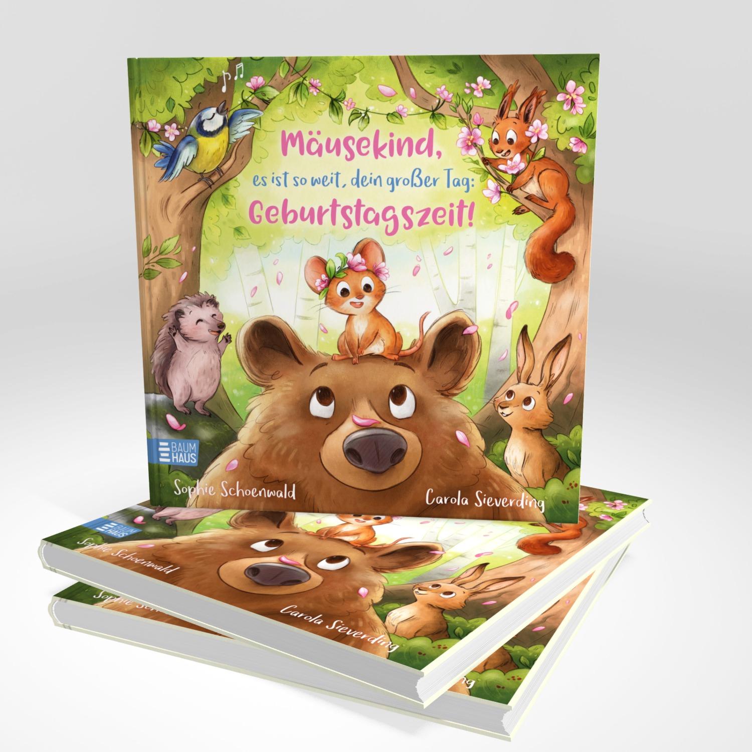 Beispielinhalt (Bild) Mäusekind, es ist so weit, dein großer Tag: Geburtstagszeit!