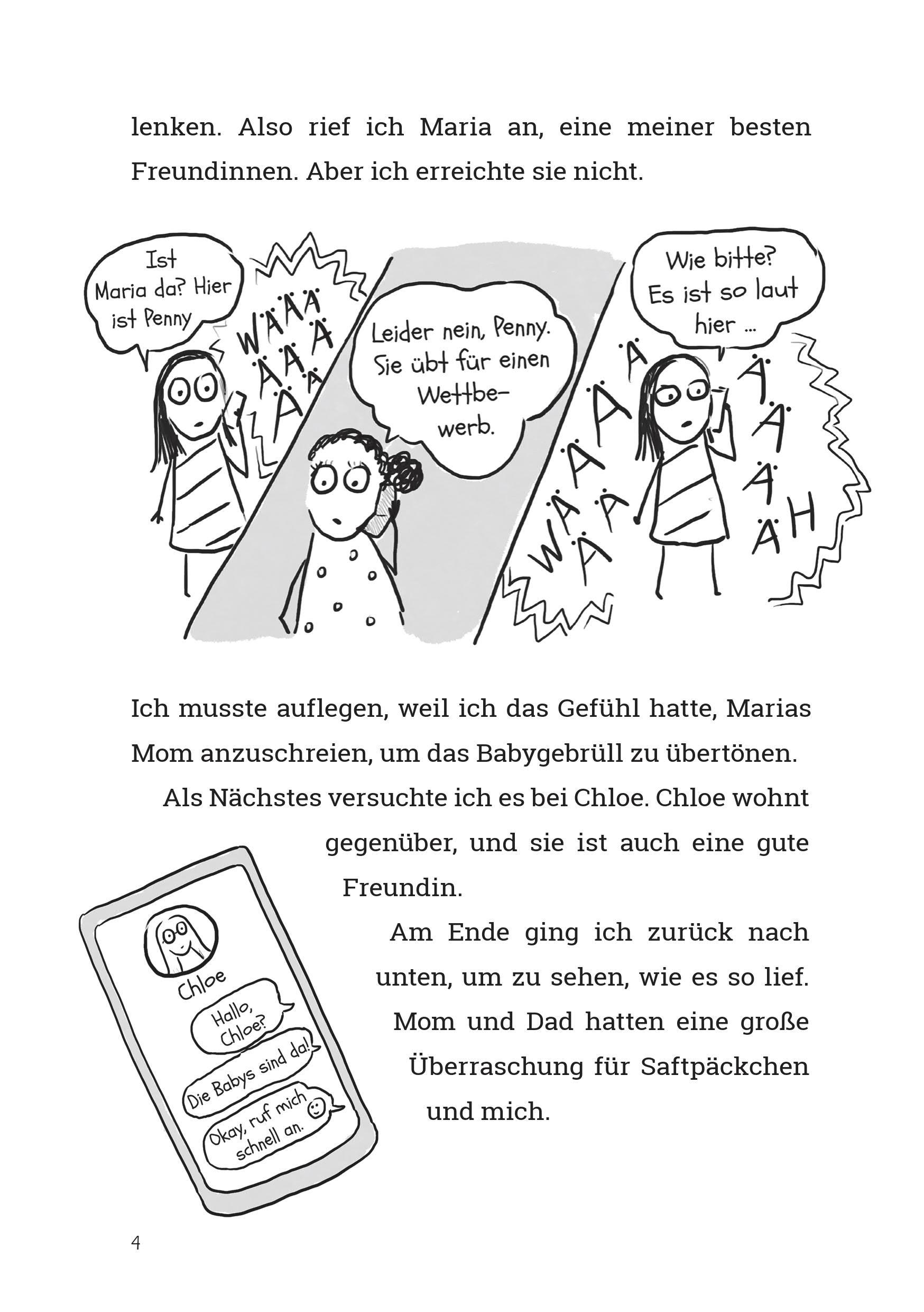 Beispielinhalt (Bild) Penny kritzelt sich ein Abenteuer
