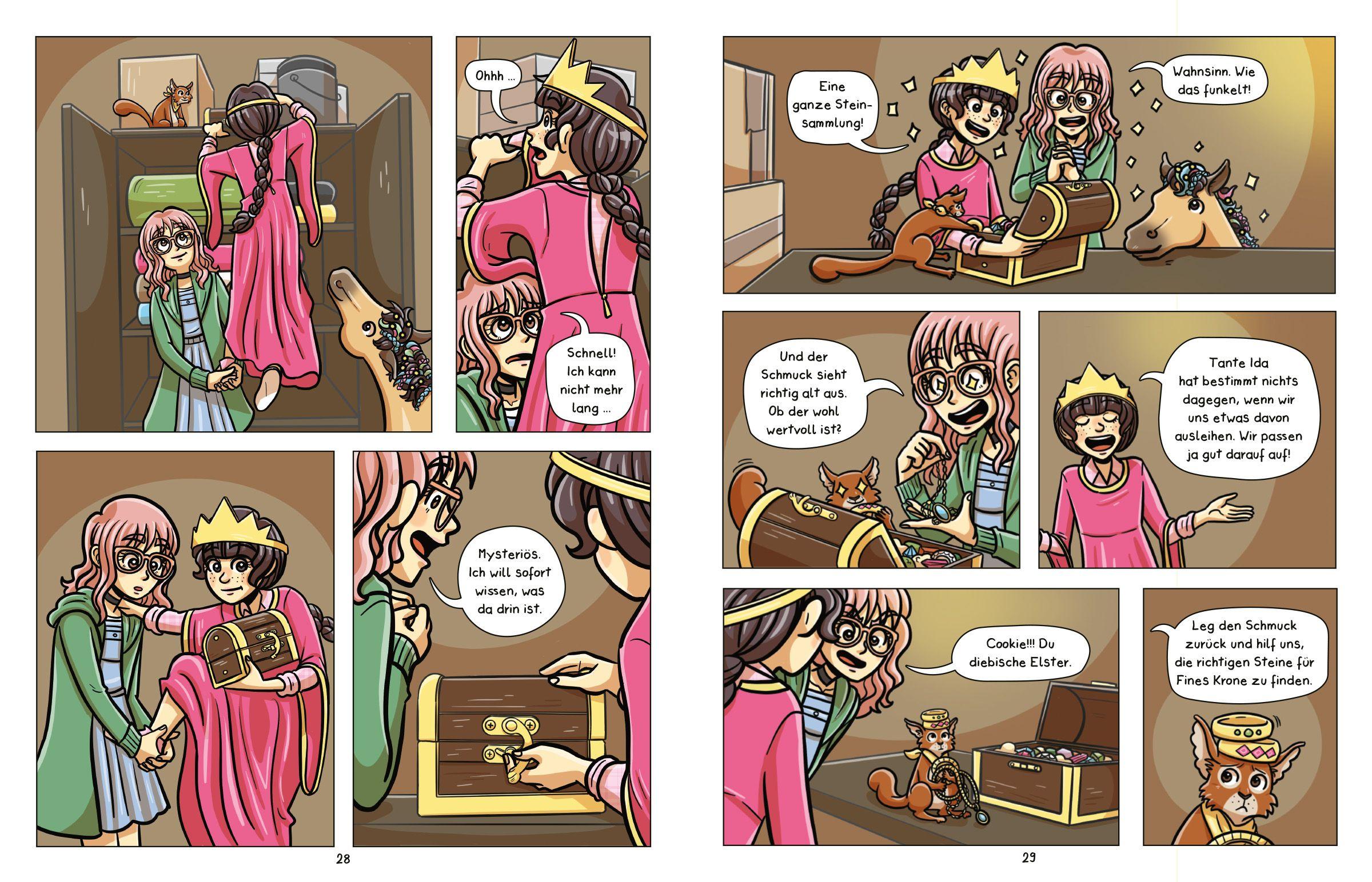 Beispielinhalt (Bild) Abenteuer vom Rosenhof. Die gestohlene Krone