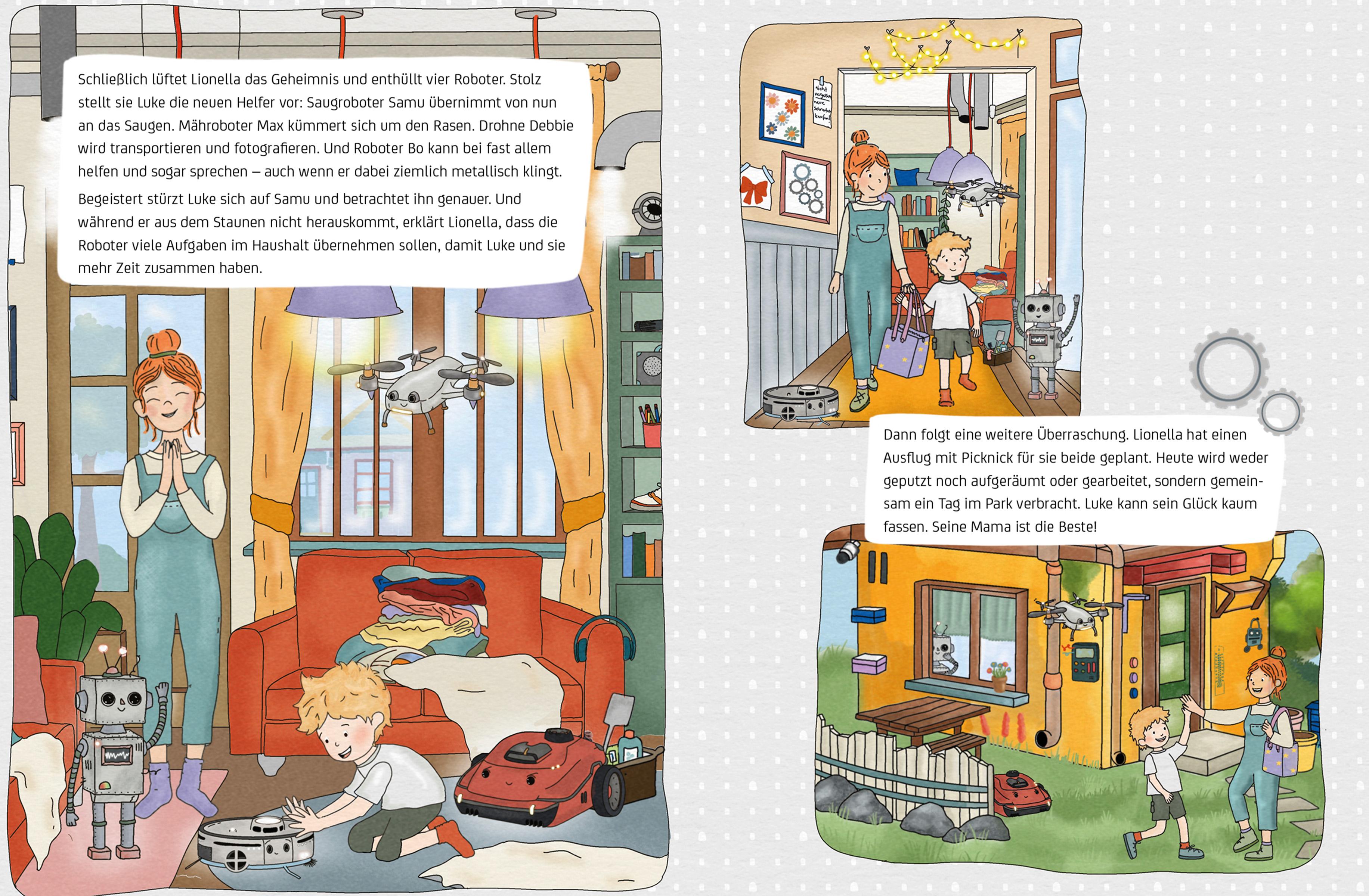 Beispielinhalt (Bild) Luke, Lionella & die Roboterbande. Die Schatzsuche