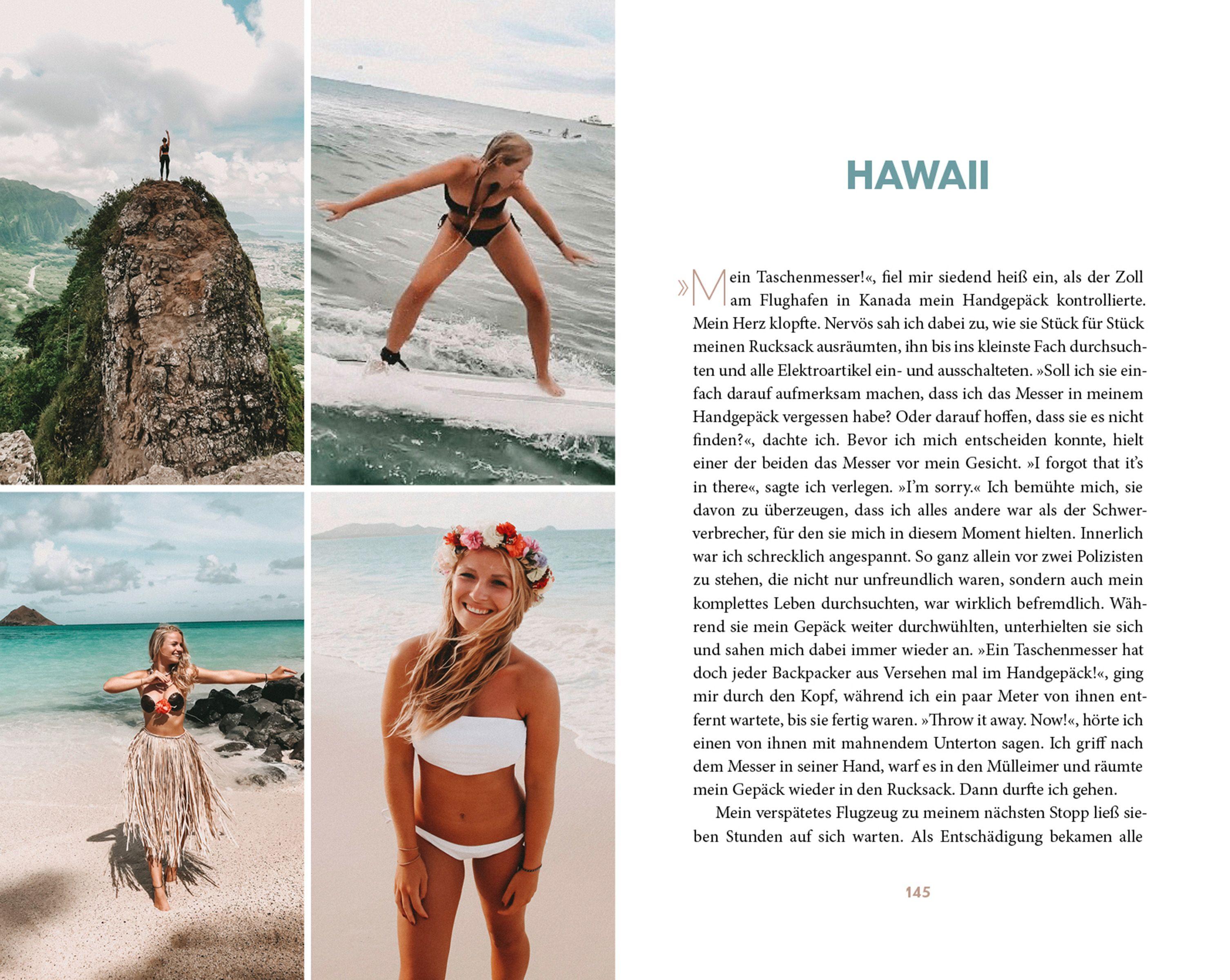 Beispielinhalt (Bild) Where to Next. Ein Jahr alleine um die Welt