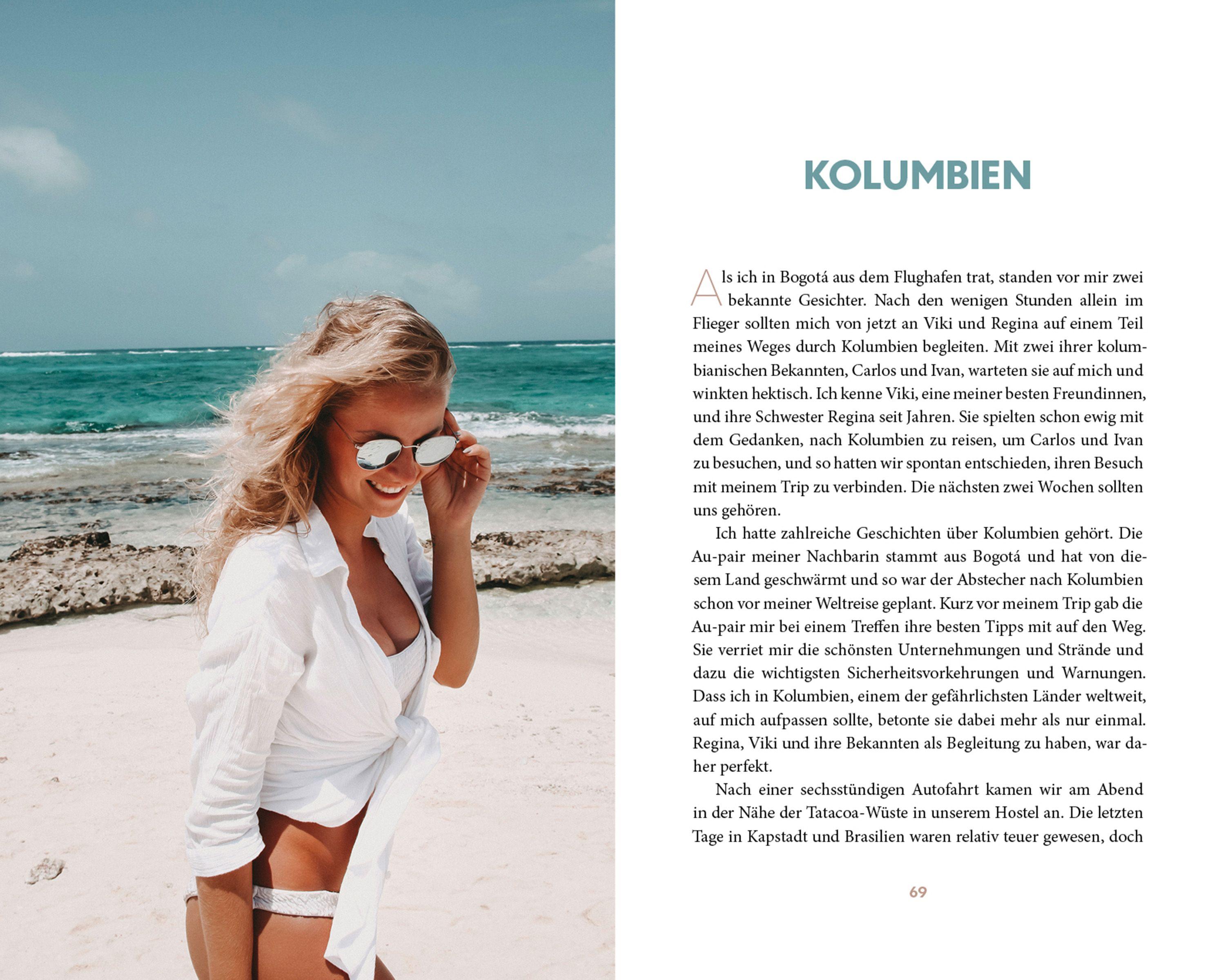 Beispielinhalt (Bild) Where to Next. Ein Jahr alleine um die Welt