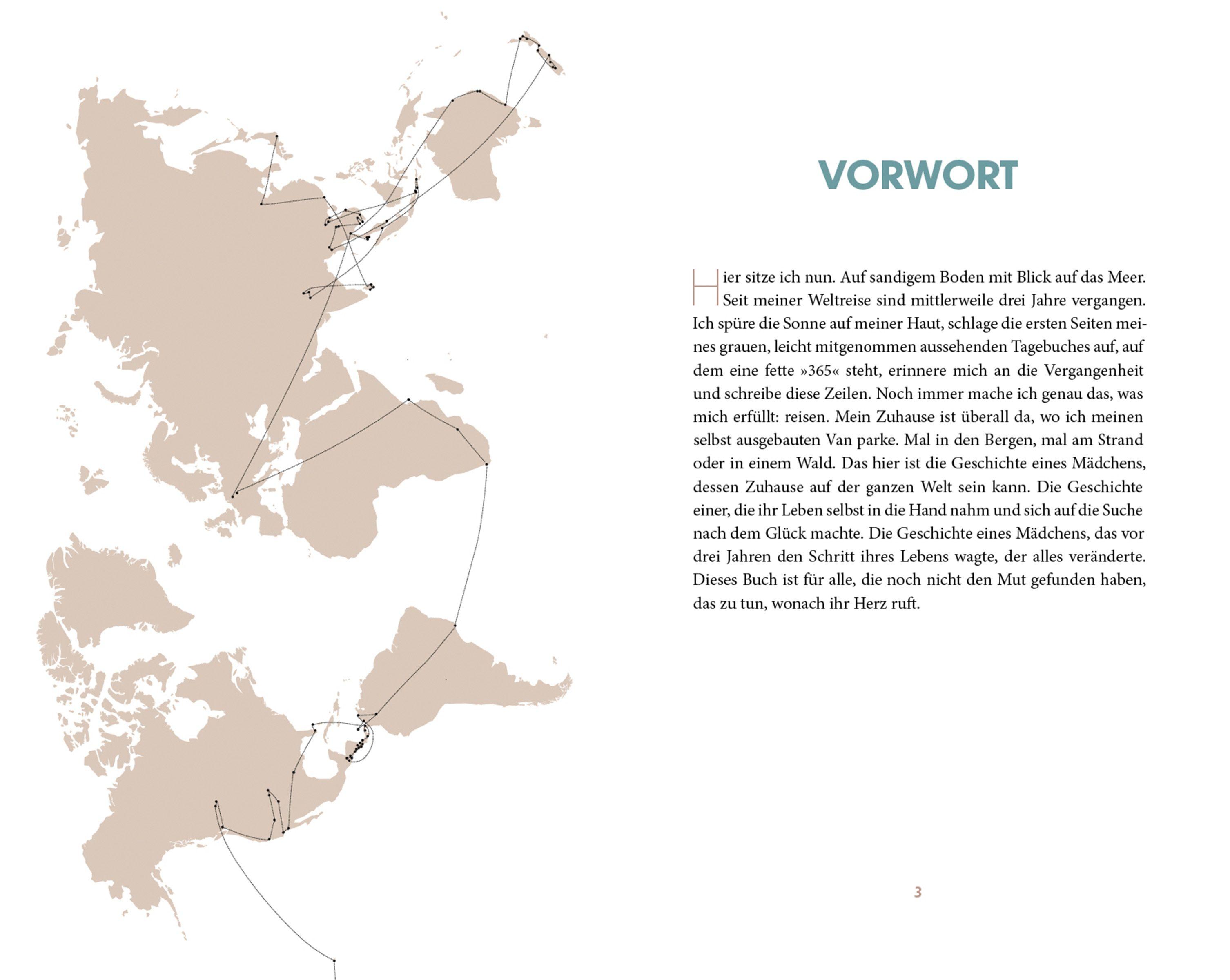 Beispielinhalt (Bild) Where to Next. Ein Jahr alleine um die Welt