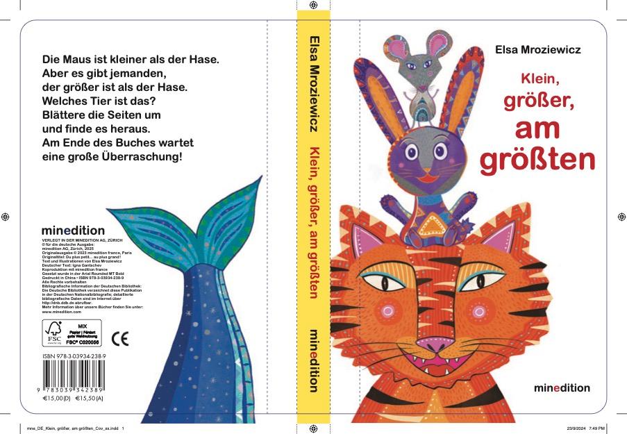 Rückseitencover Klein, größer, am größten