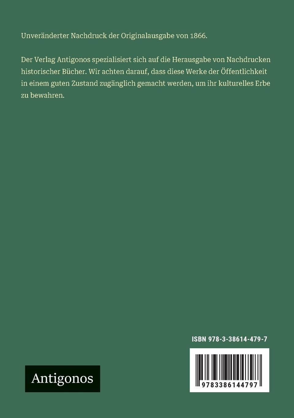 Rückseitencover Der Kirchengesang Zürichs, sein Wesen, seine Geschichte, seine Förderung. Ein Wort an die Vorsteher und Glieder der Gemeinde