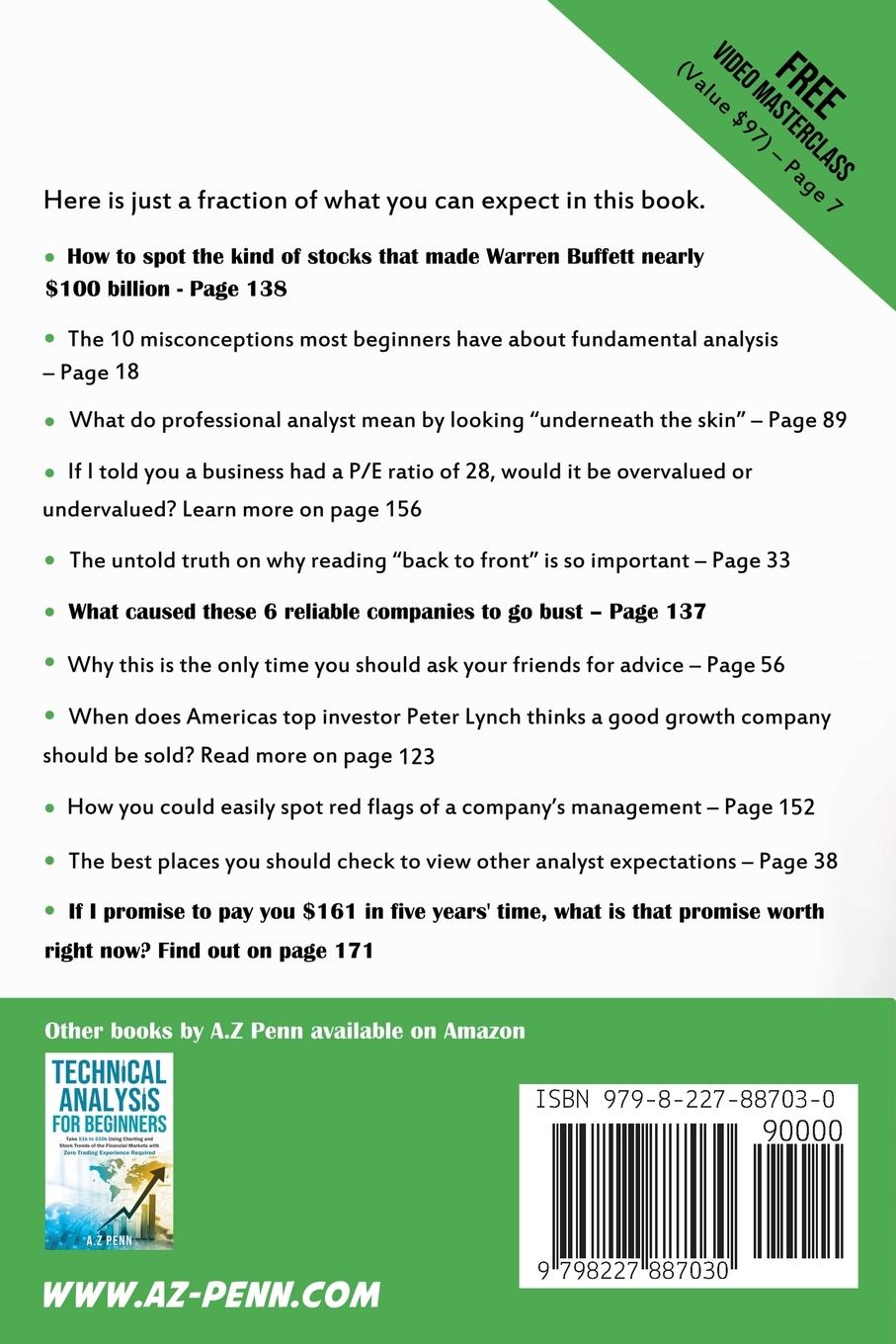 Rückseitencover Fundamental Analysis for Beginners