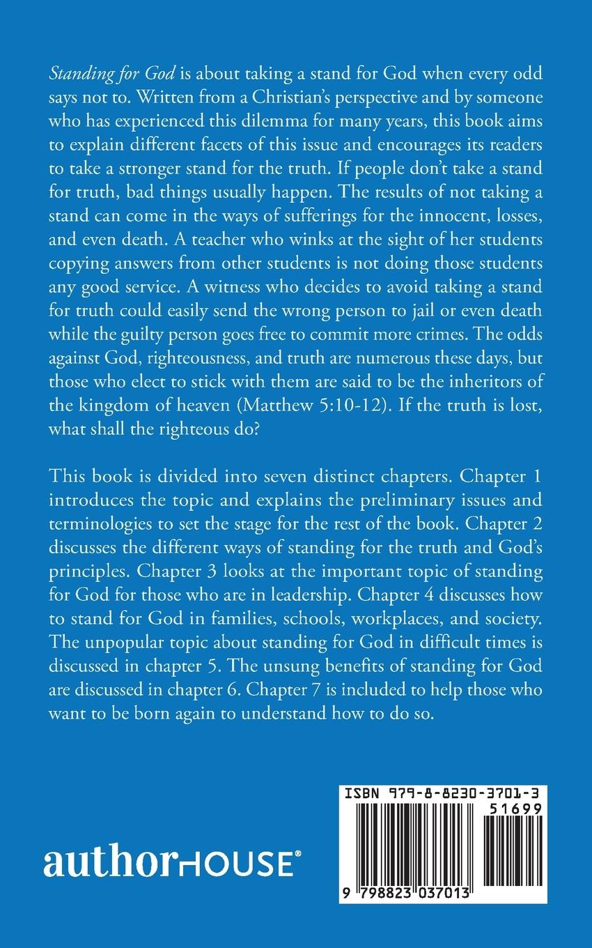 Rückseitencover Standing for God