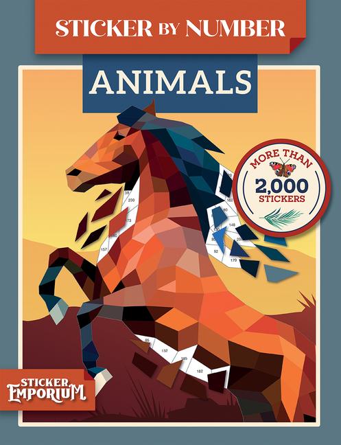 Vorderes Coverbild Sticker by Number Animals