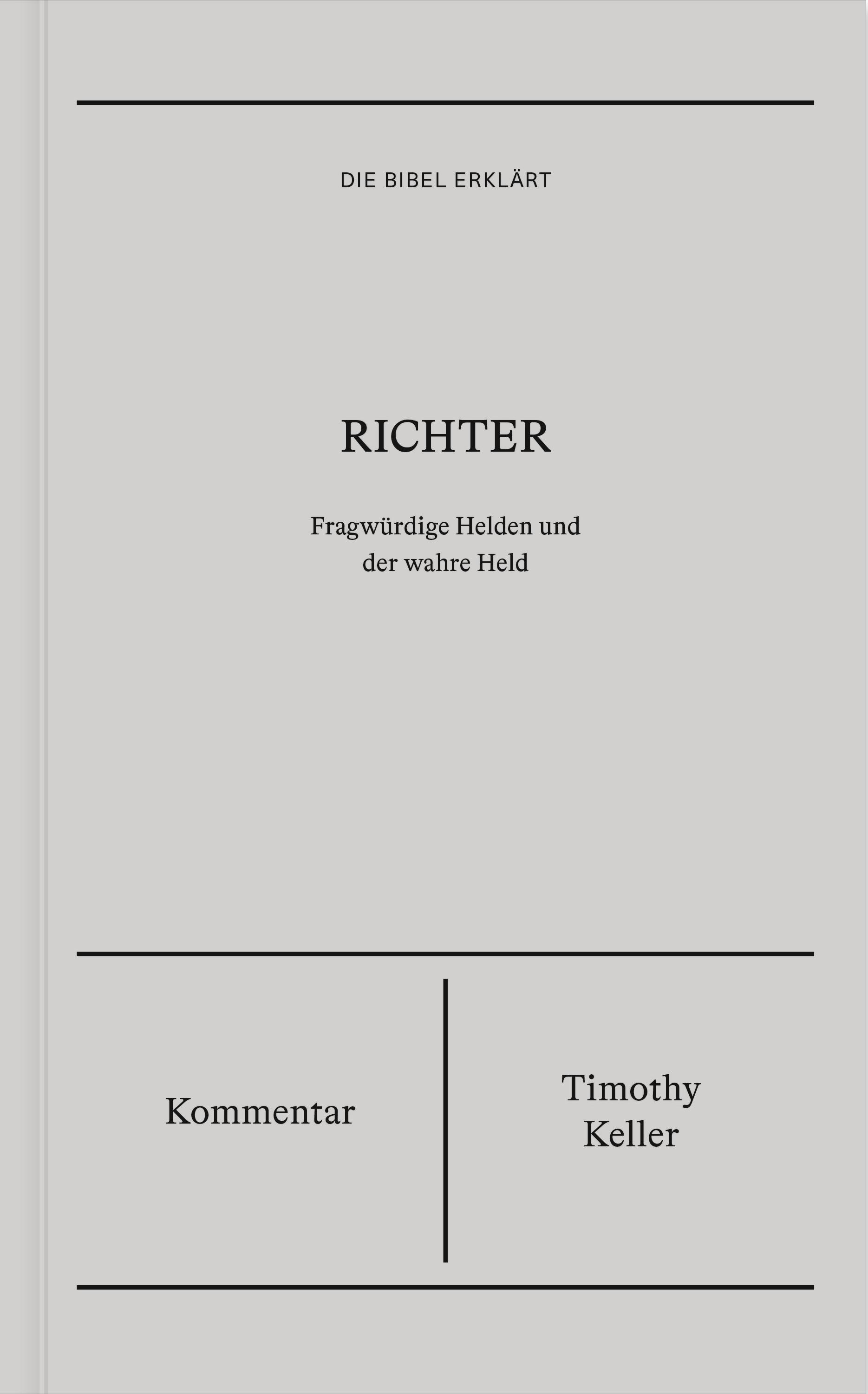 Vorderes Coverbild Richter | Kommentar (Die Bibel erklärt)
