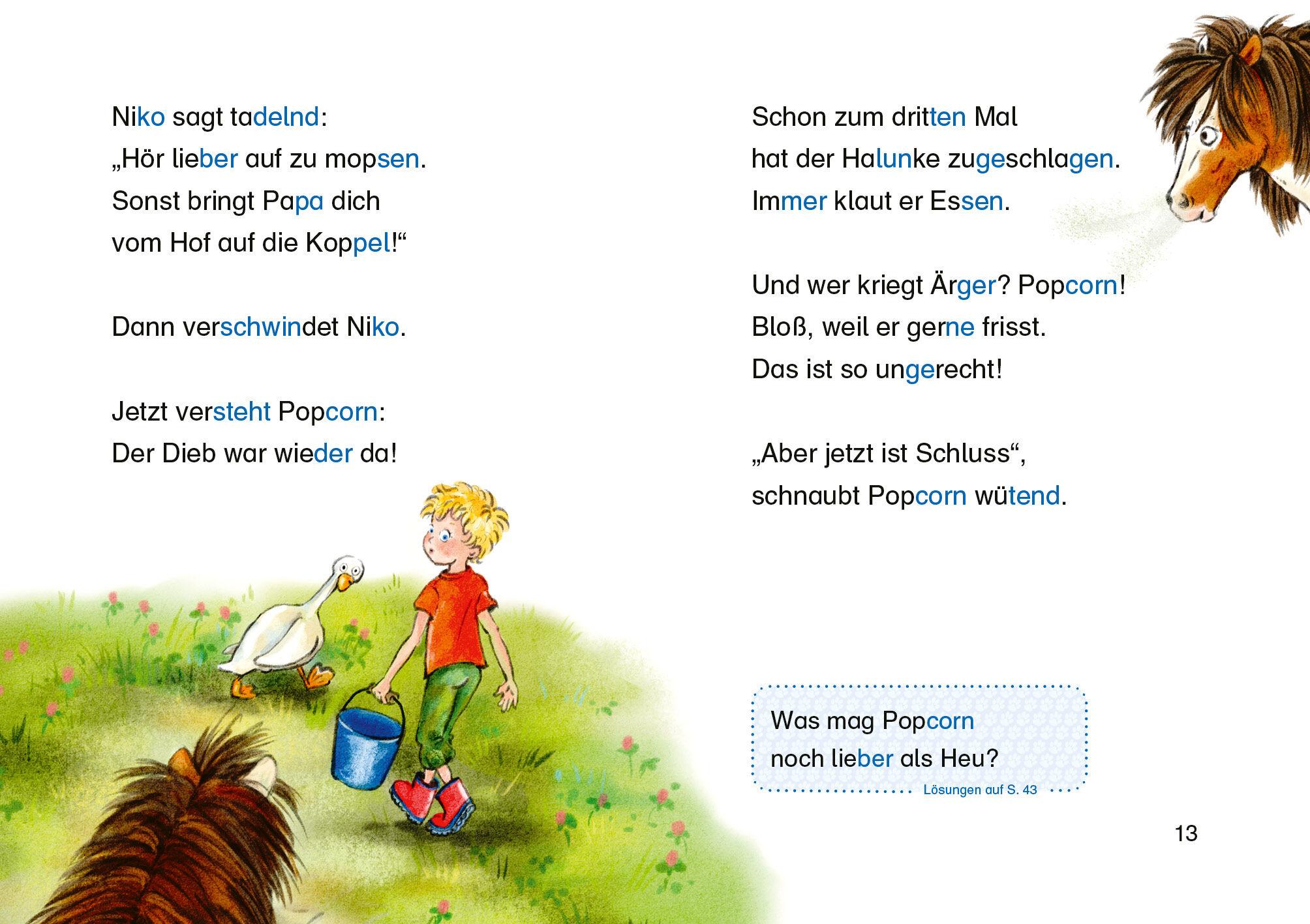 Beispielinhalt (Bild) Kommissar Pony und der Keks-Dieb