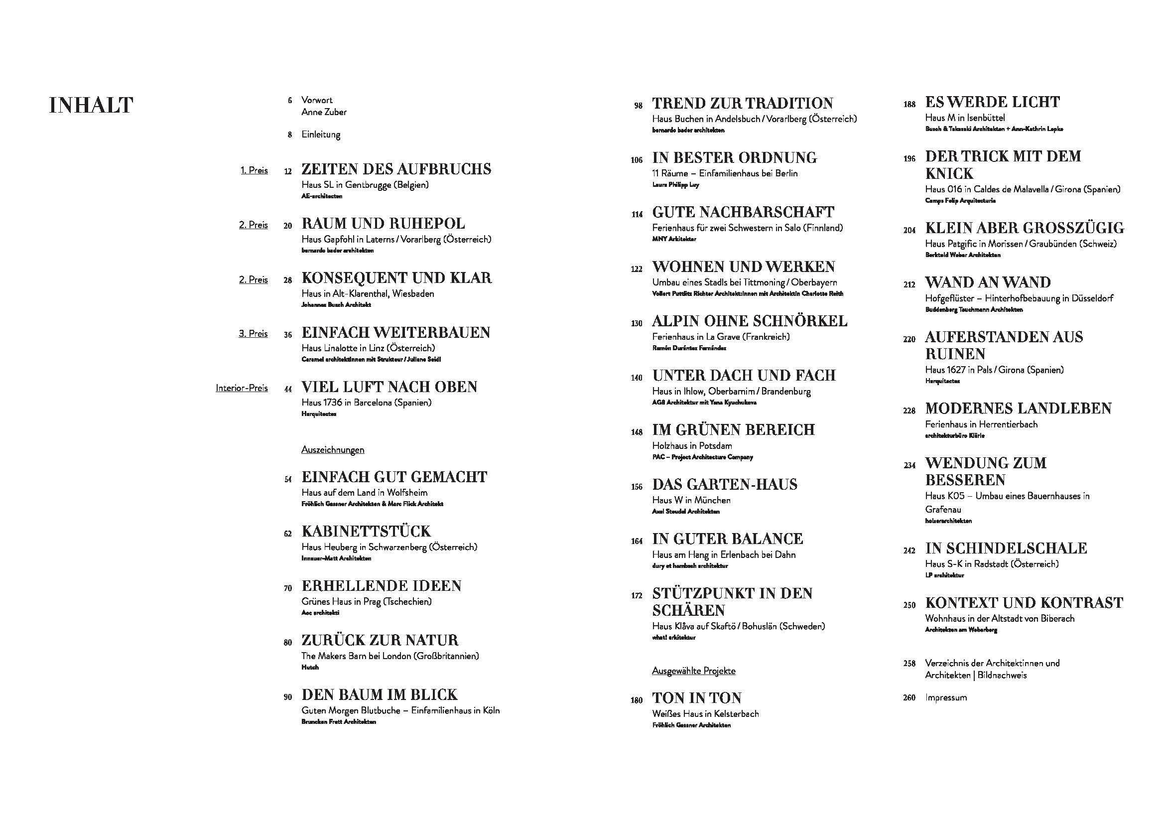 Beispielinhalt (Bild) Einfach gute Häuser