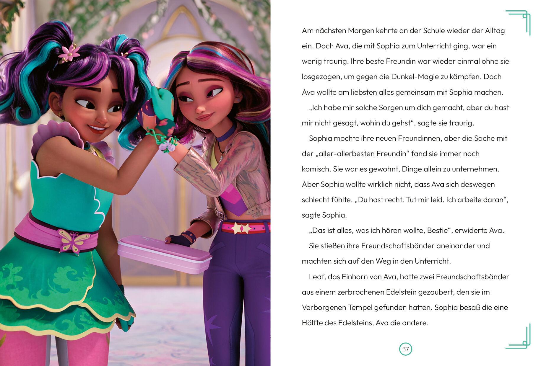 Beispielinhalt (Bild) Unicorn Academy - Unter dem Sternenglanz-See