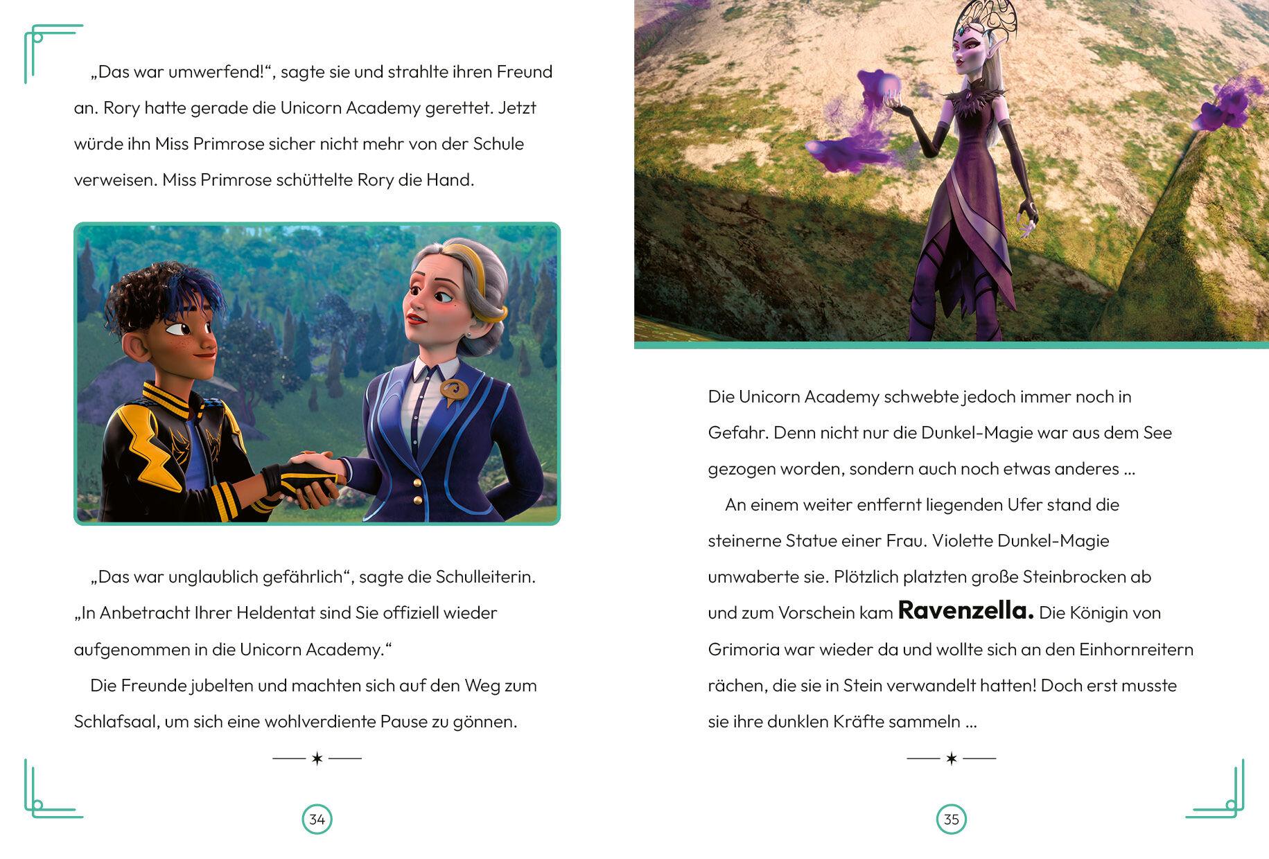 Beispielinhalt (Bild) Unicorn Academy - Unter dem Sternenglanz-See
