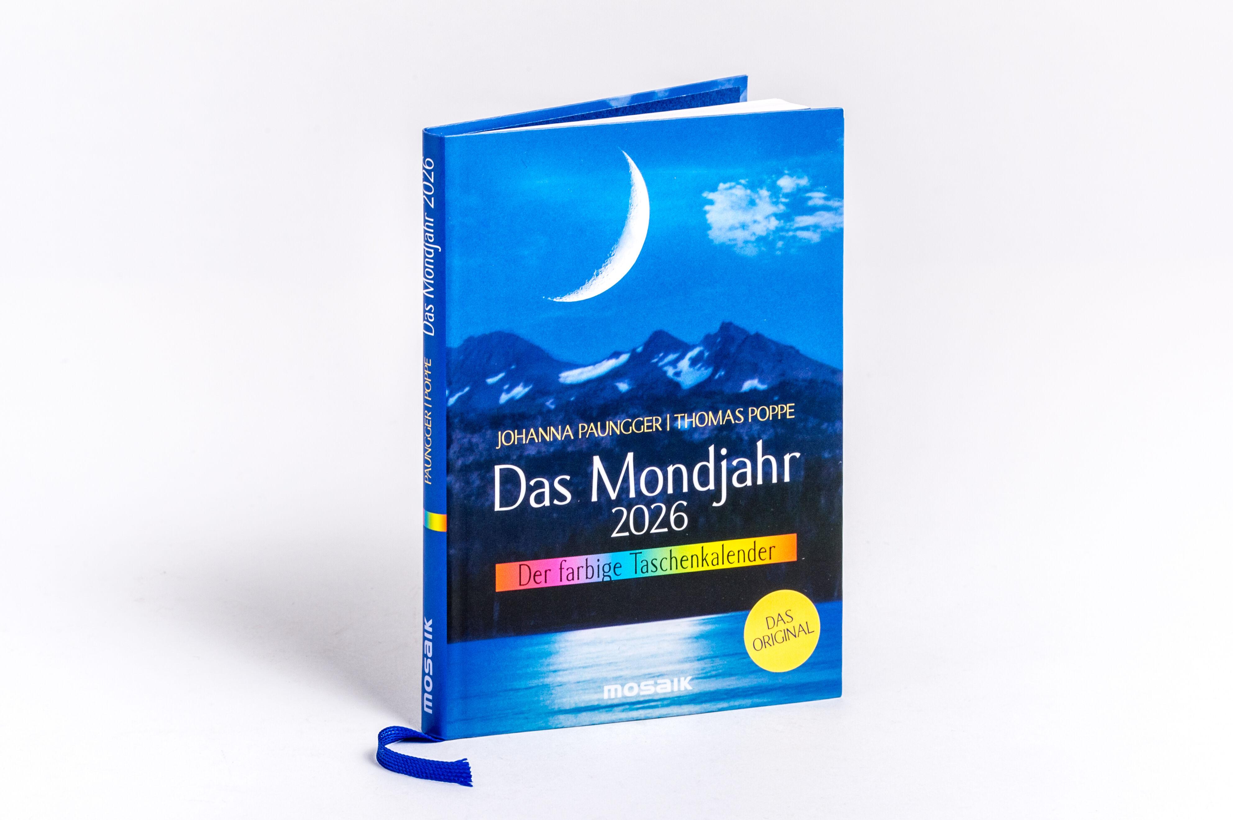 Beispielinhalt (Bild) Das Mondjahr 2026 - Der farbige Taschenkalender