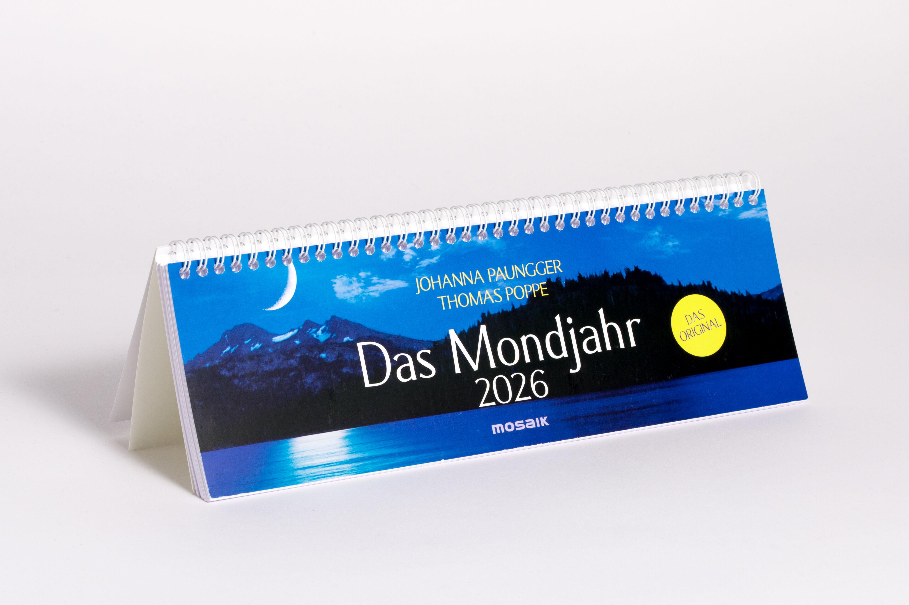 Beispielinhalt (Bild) Das Mondjahr 2026 - Wochenkalender