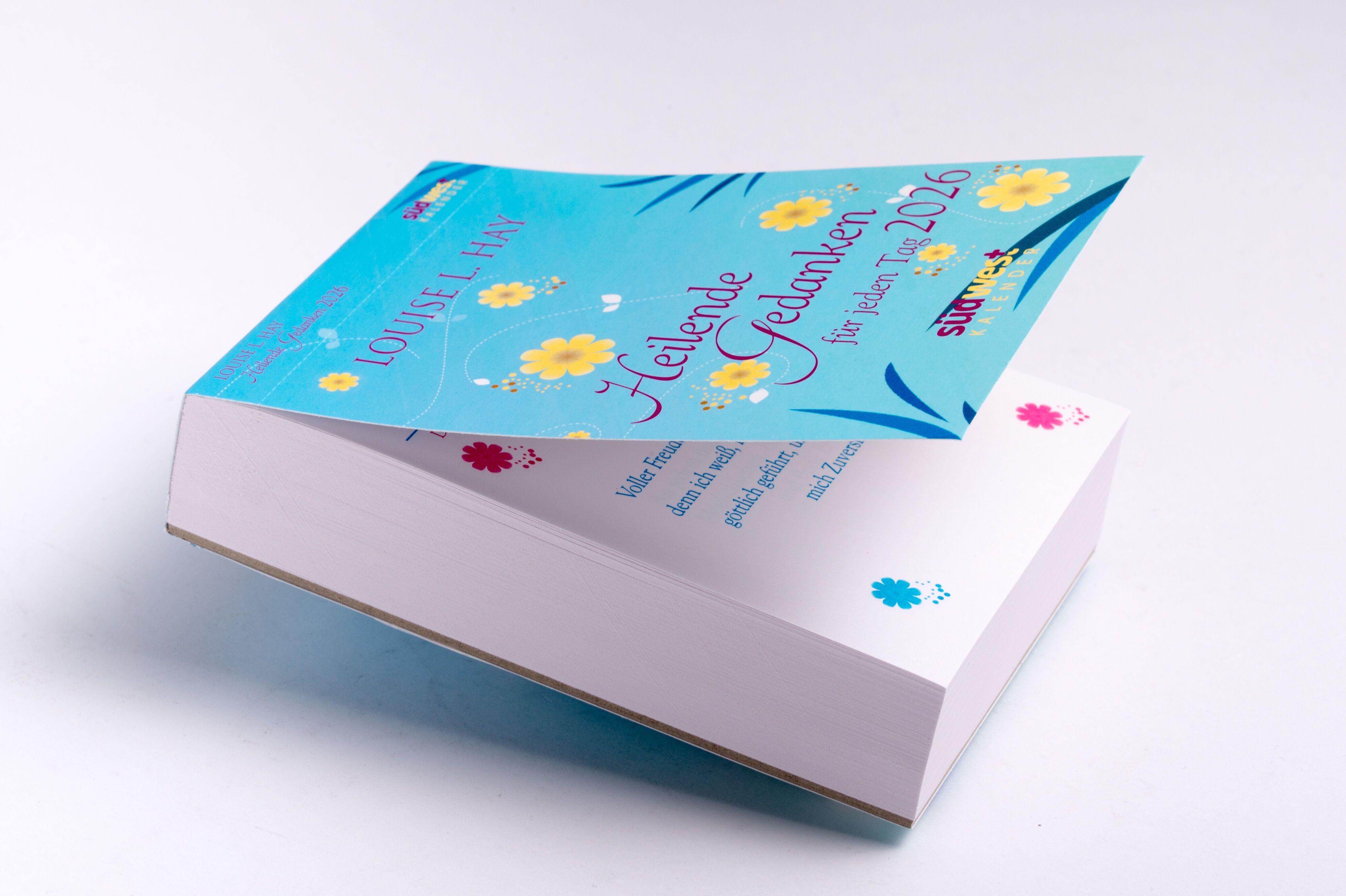 Beispielinhalt (Bild) Heilende Gedanken für jeden Tag 2026  - Tagesabreißkalender zum Aufstellen oder Aufhängen