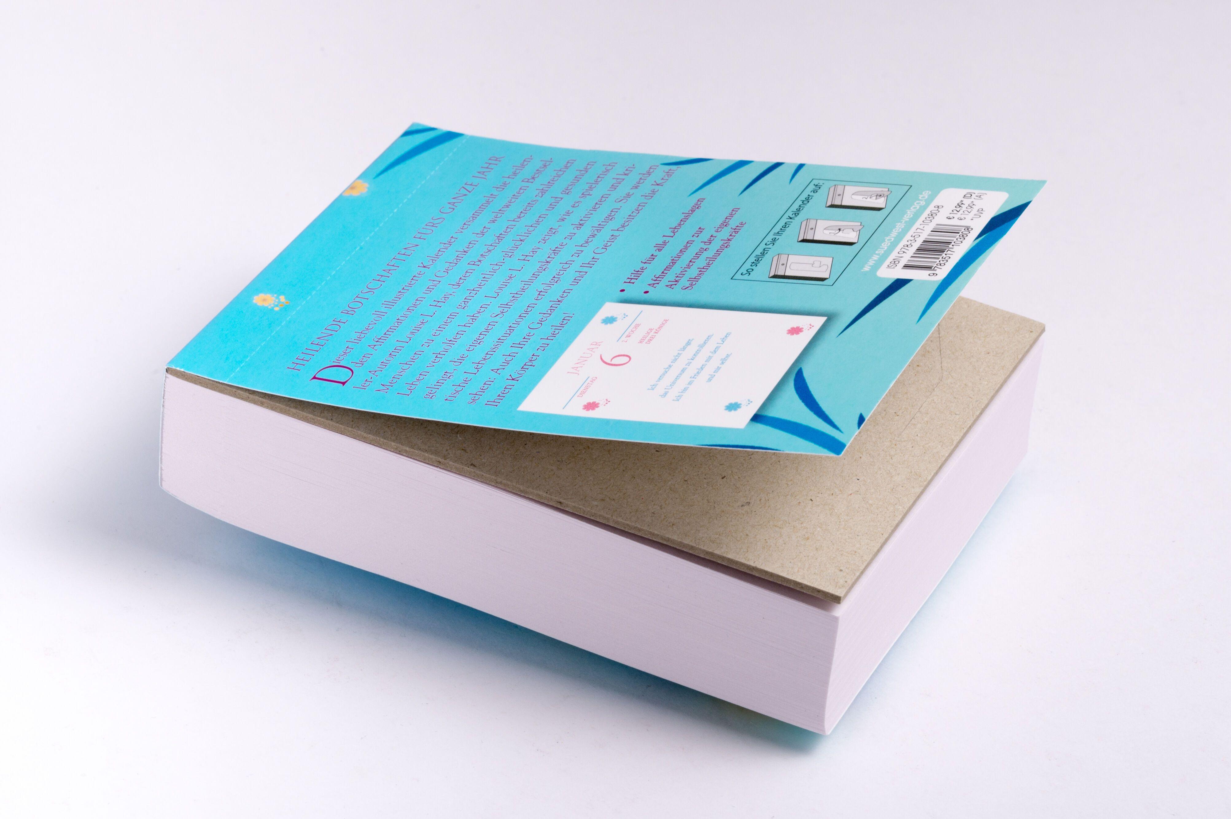 Beispielinhalt (Bild) Heilende Gedanken für jeden Tag 2026  - Tagesabreißkalender zum Aufstellen oder Aufhängen