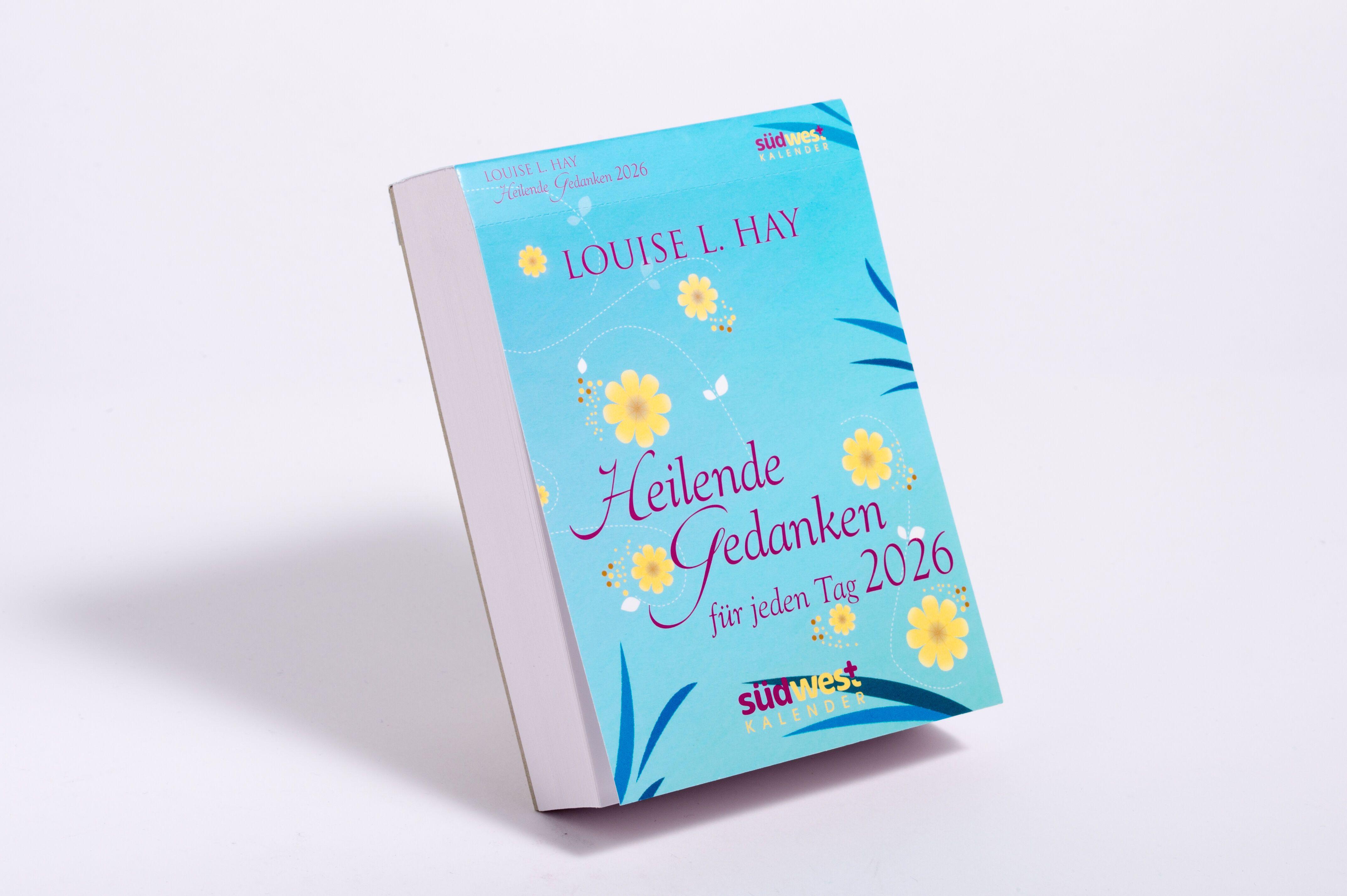 Beispielinhalt (Bild) Heilende Gedanken für jeden Tag 2026  - Tagesabreißkalender zum Aufstellen oder Aufhängen