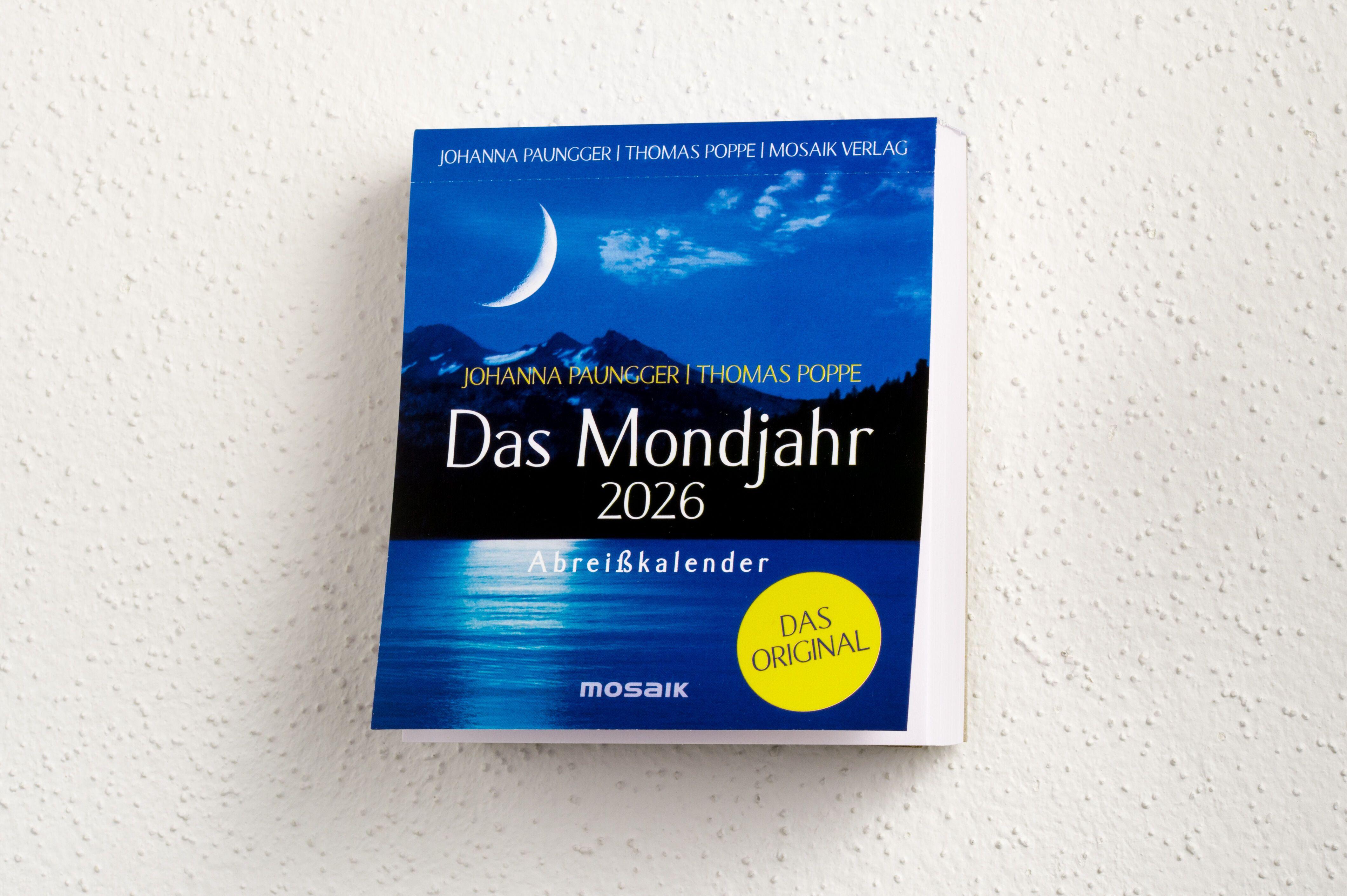 Beispielinhalt (Bild) Das Mondjahr 2026 - Abreißkalender