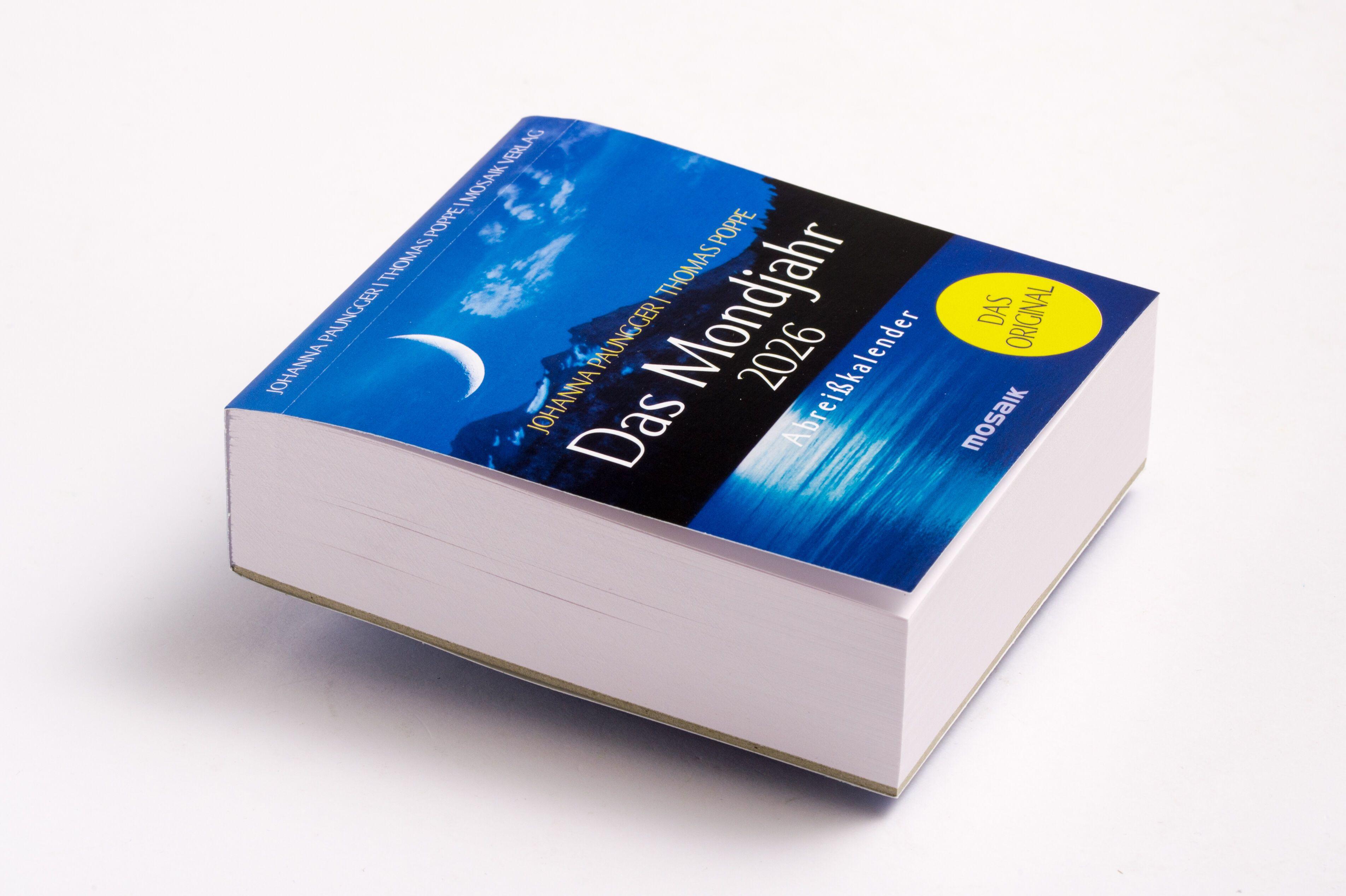 Beispielinhalt (Bild) Das Mondjahr 2026 - Abreißkalender